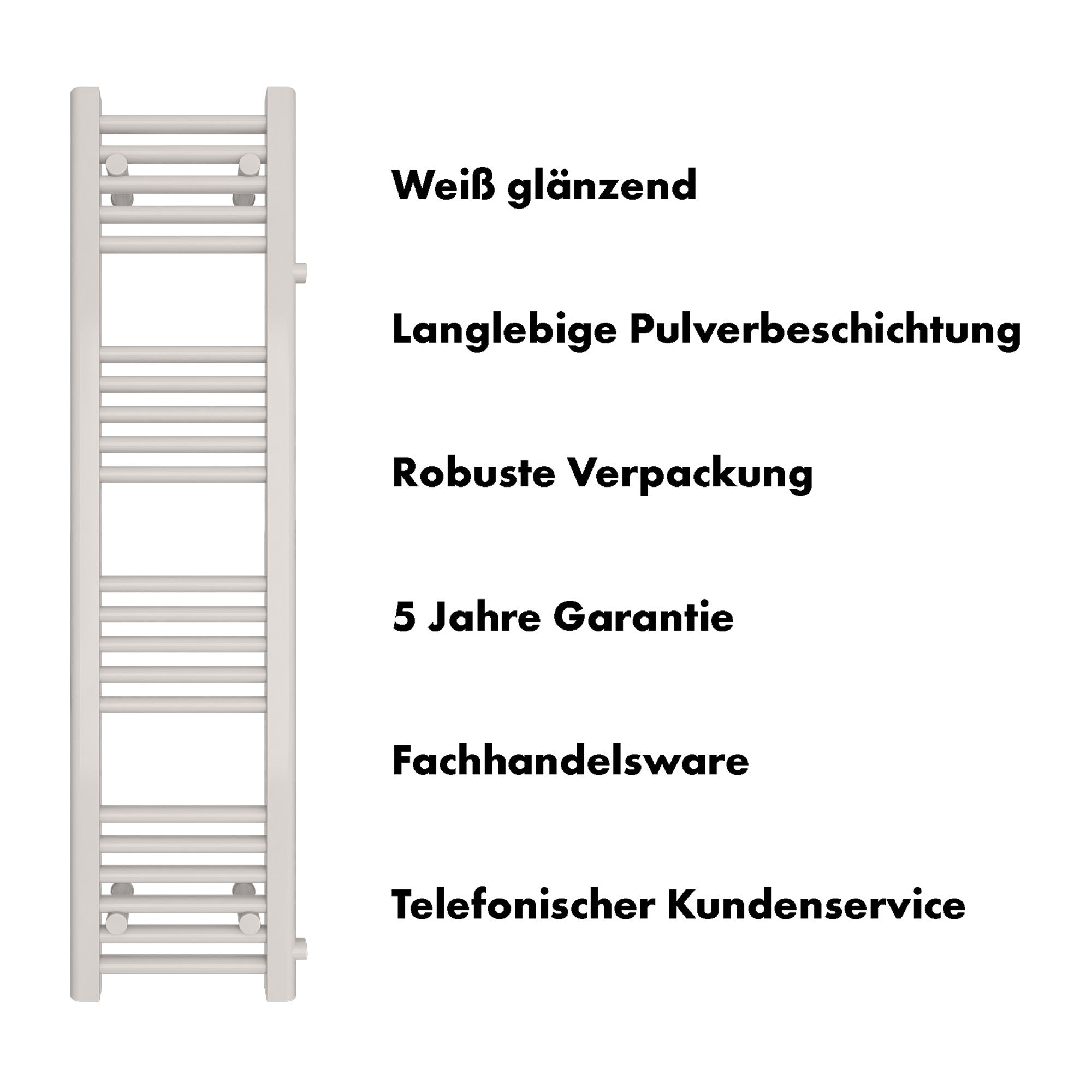 Badheizkörper Andromeda mit Seitenanschluss - badheizkoerper.net