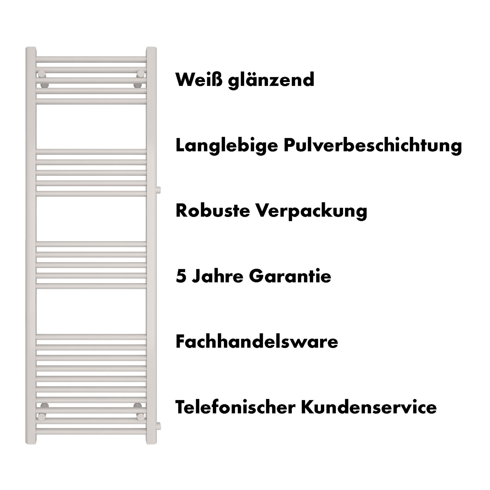 Badheizkörper Andromeda mit Seitenanschluss - badheizkoerper.net