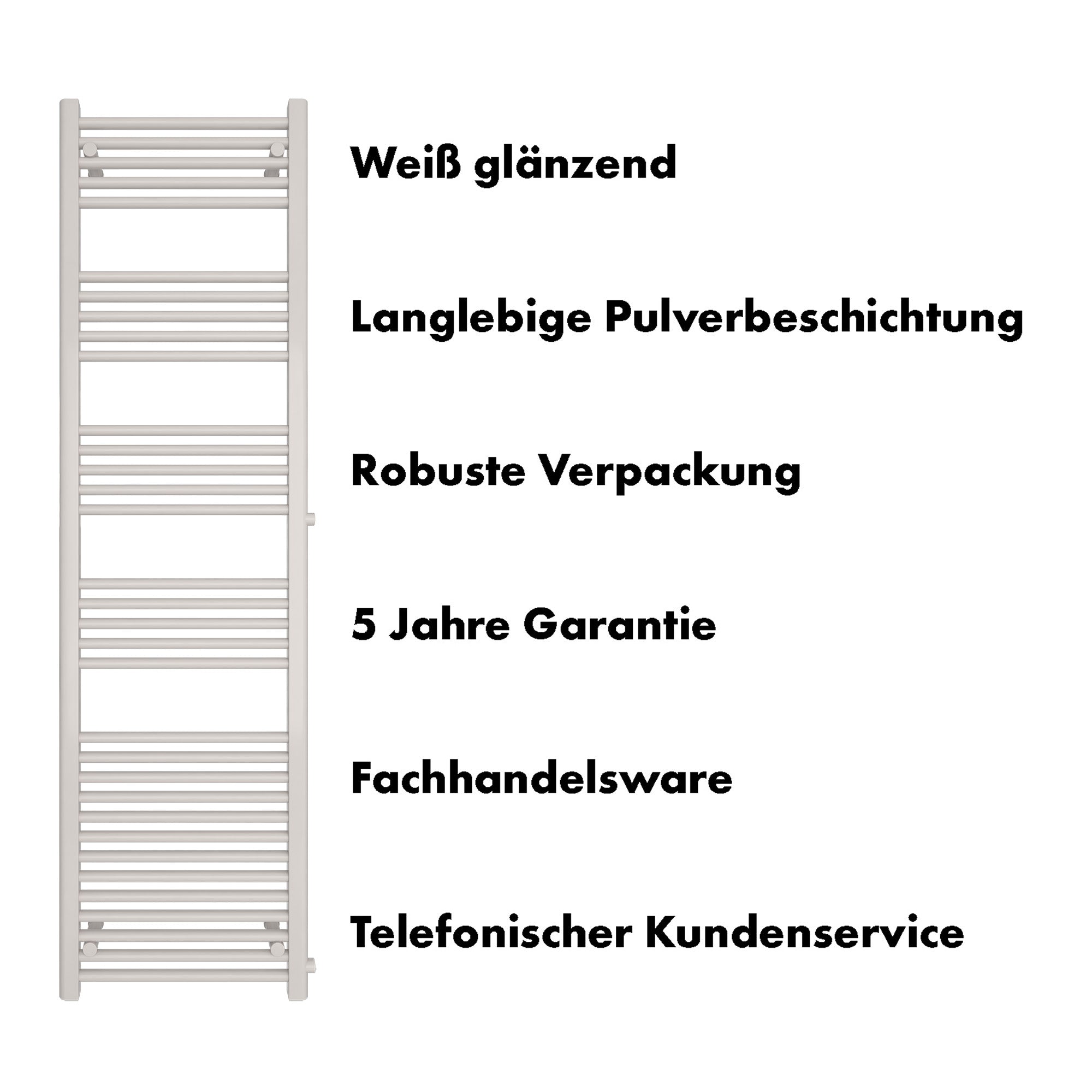 Badheizkörper Andromeda mit Seitenanschluss - badheizkoerper.net