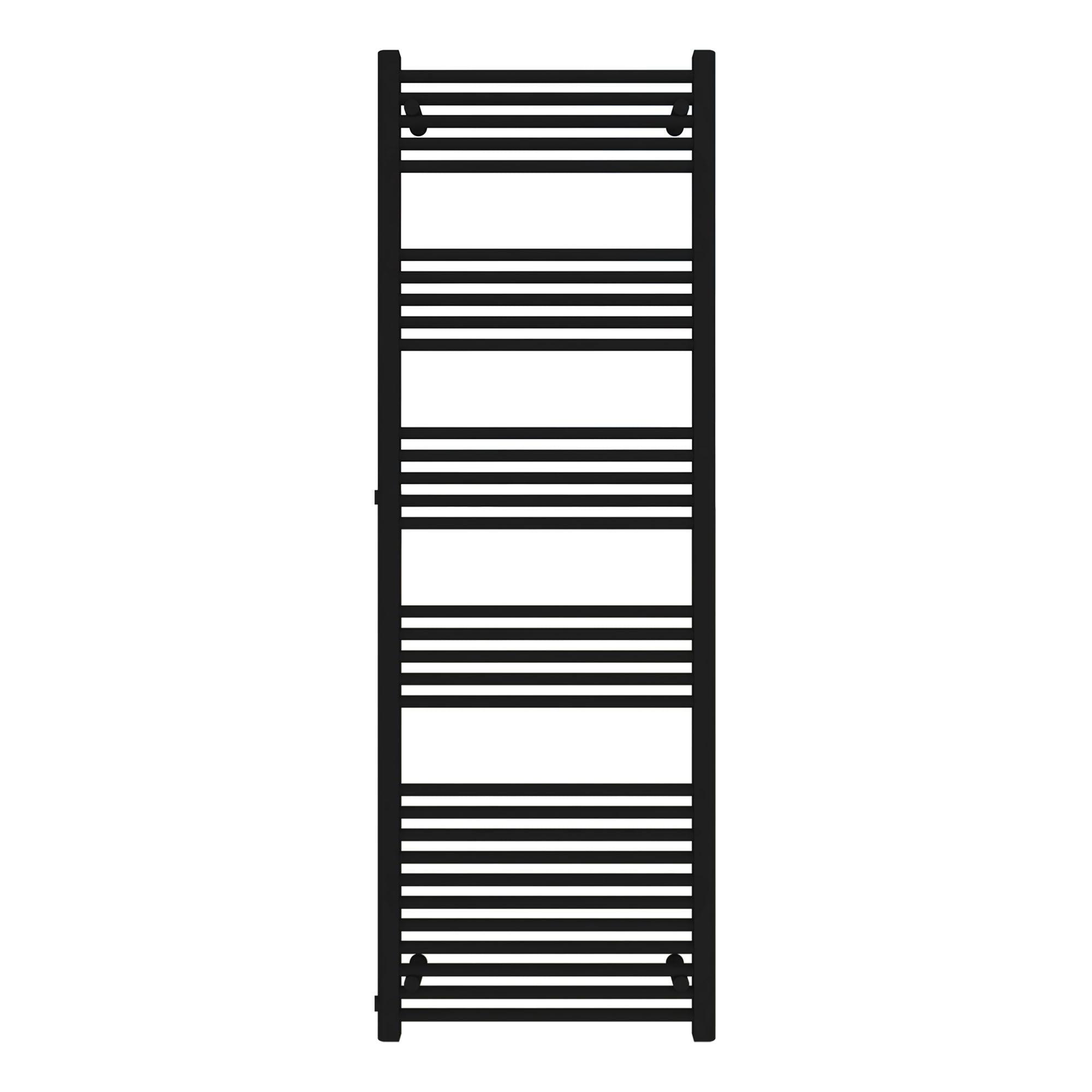 Badheizkörper Andromeda mit Seitenanschluss schwarz matt - badheizkoerper.net