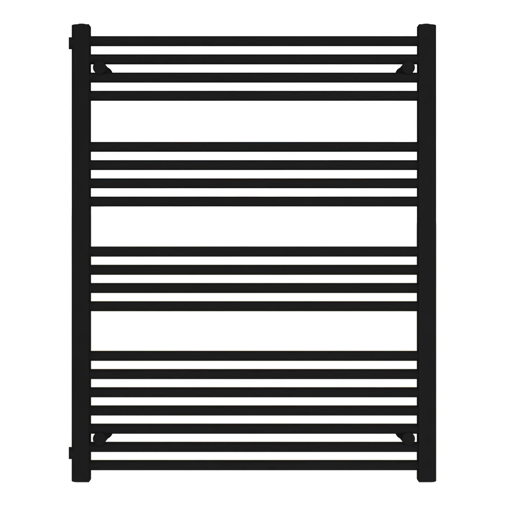 Badheizkörper Andromeda mit Seitenanschluss schwarz matt - badheizkoerper.net