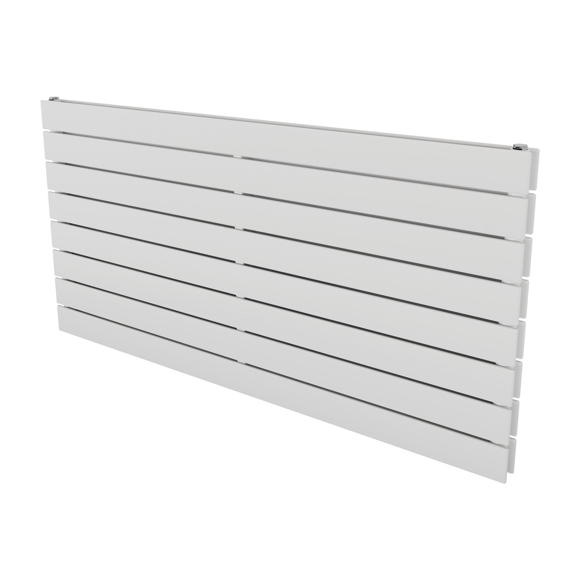 Badheizkörper Mira Duo Horizontal mit Seitenanschluss weiß - badheizkoerper.net