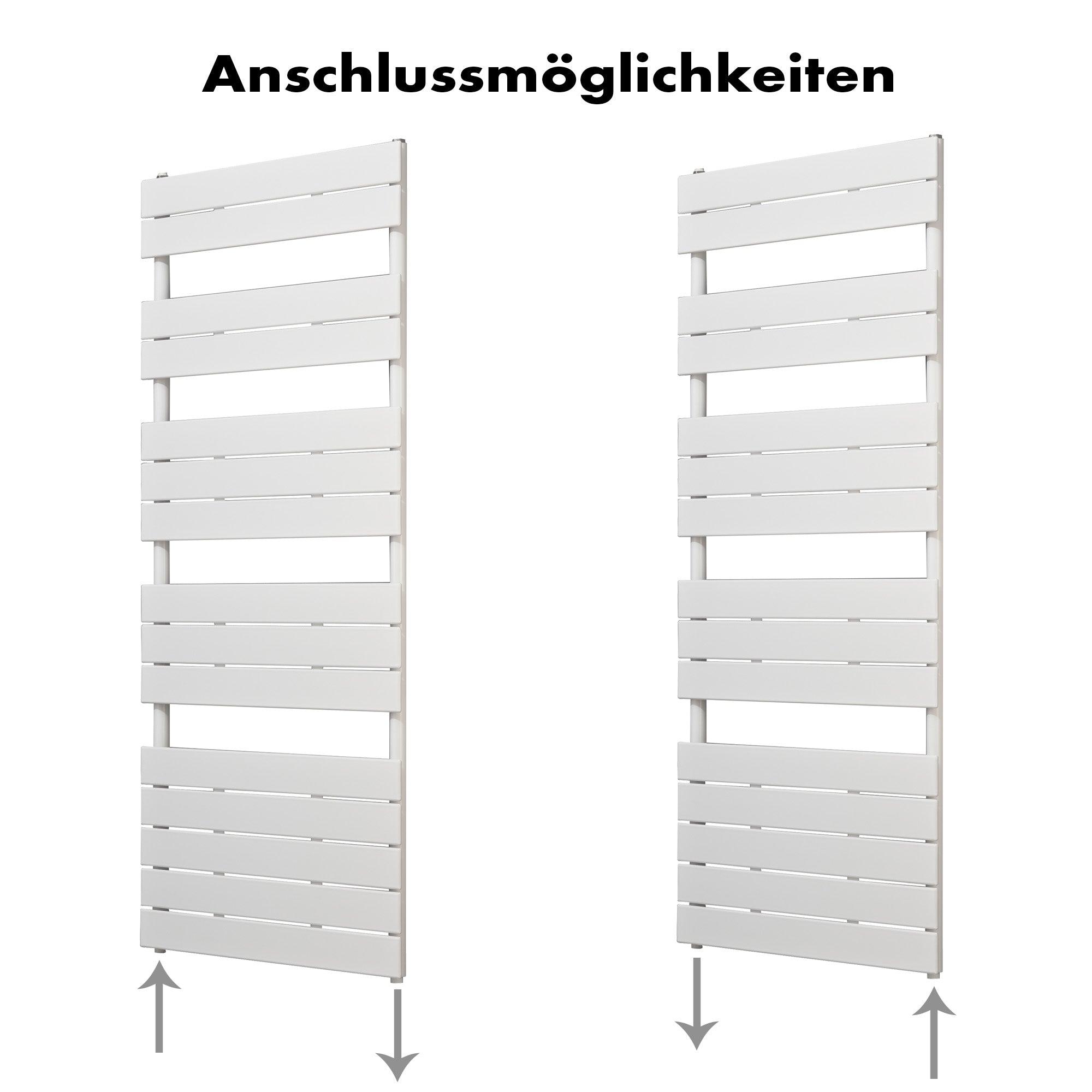 Badheizkörper Mira-Primus mit Seitenanschluss weiß - badheizkoerper.net