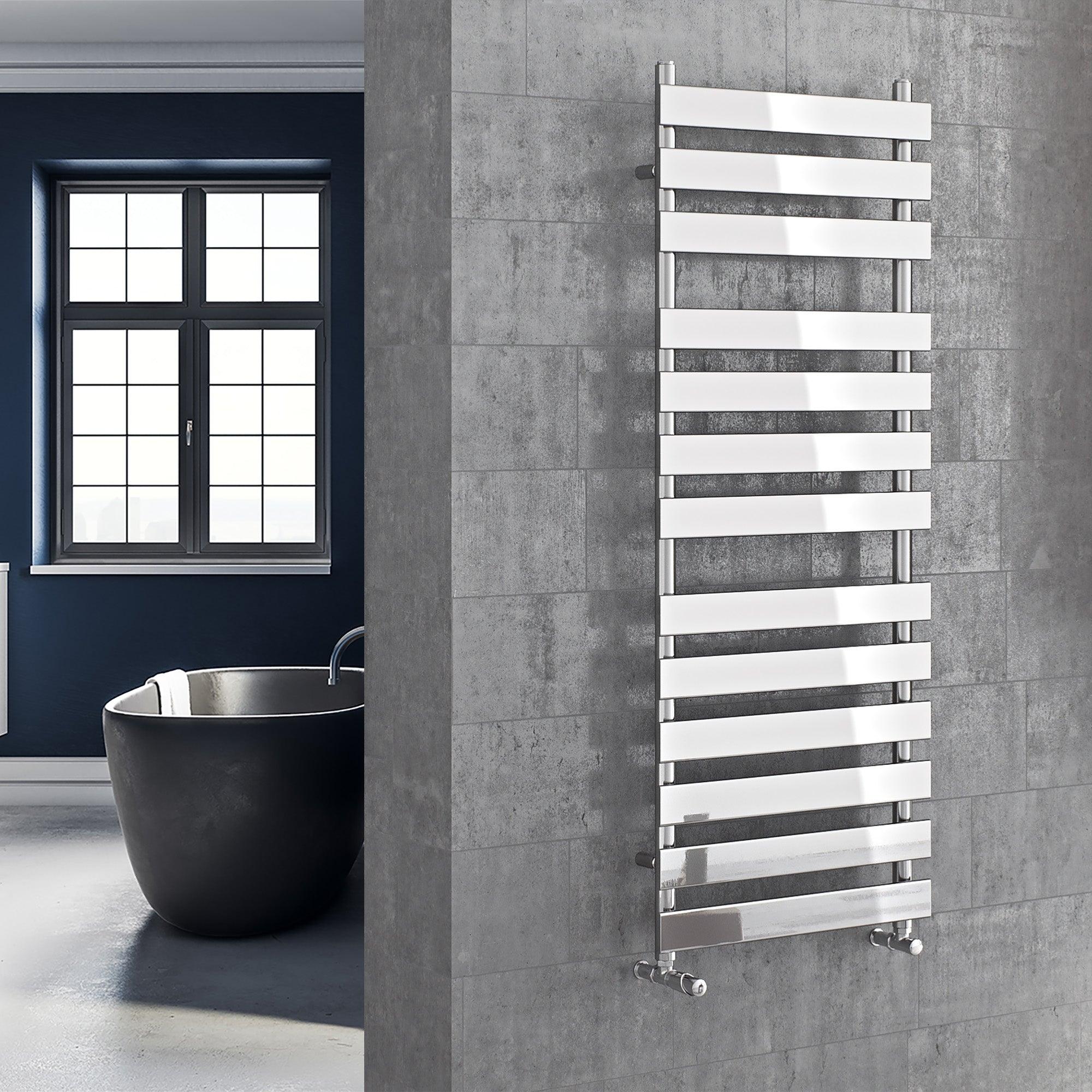 Badheizkörper Polaris mit Seitenanschluss chrom - badheizkoerper.net