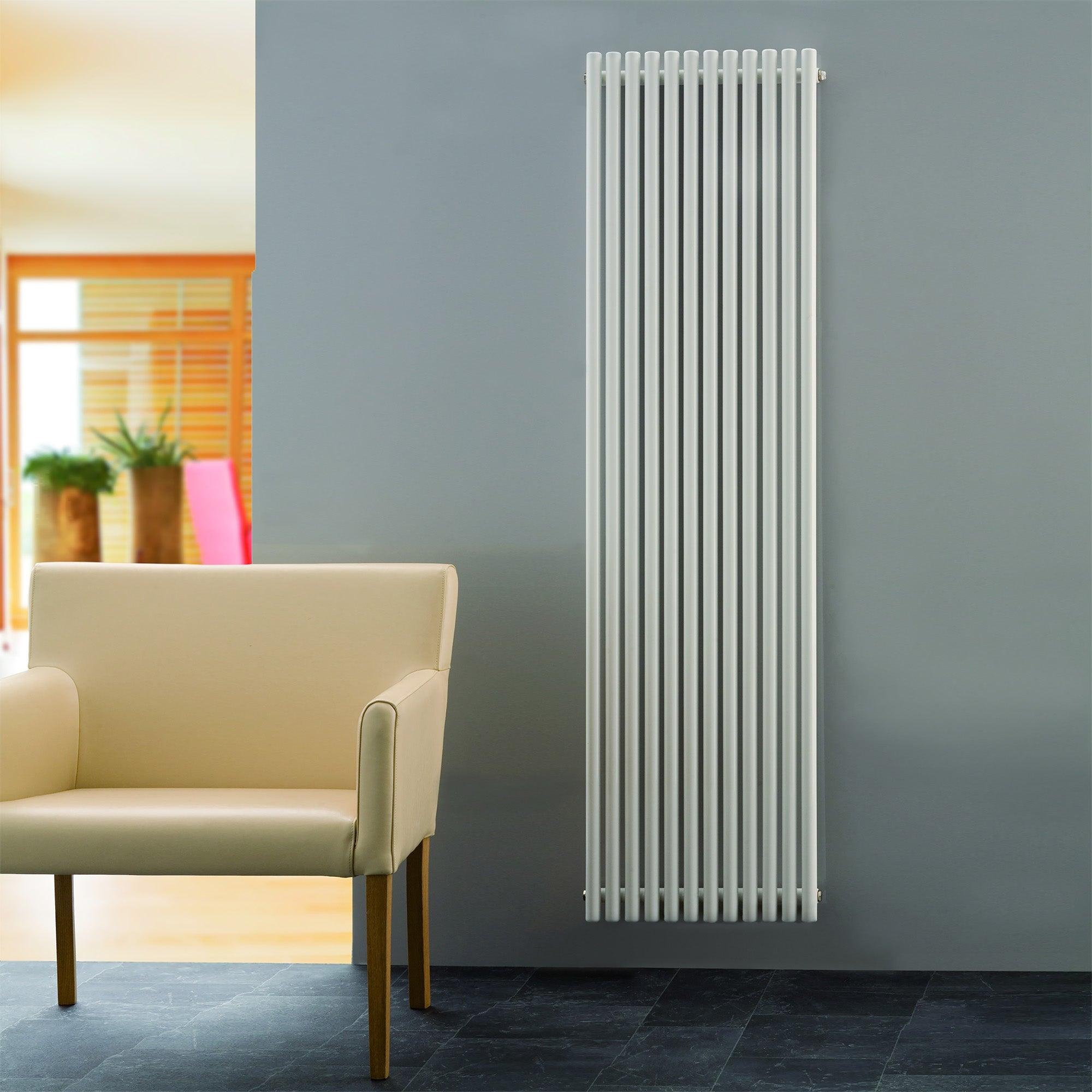 Badheizkörper Sarin mit Seitenanschluss weiß - badheizkoerper.net