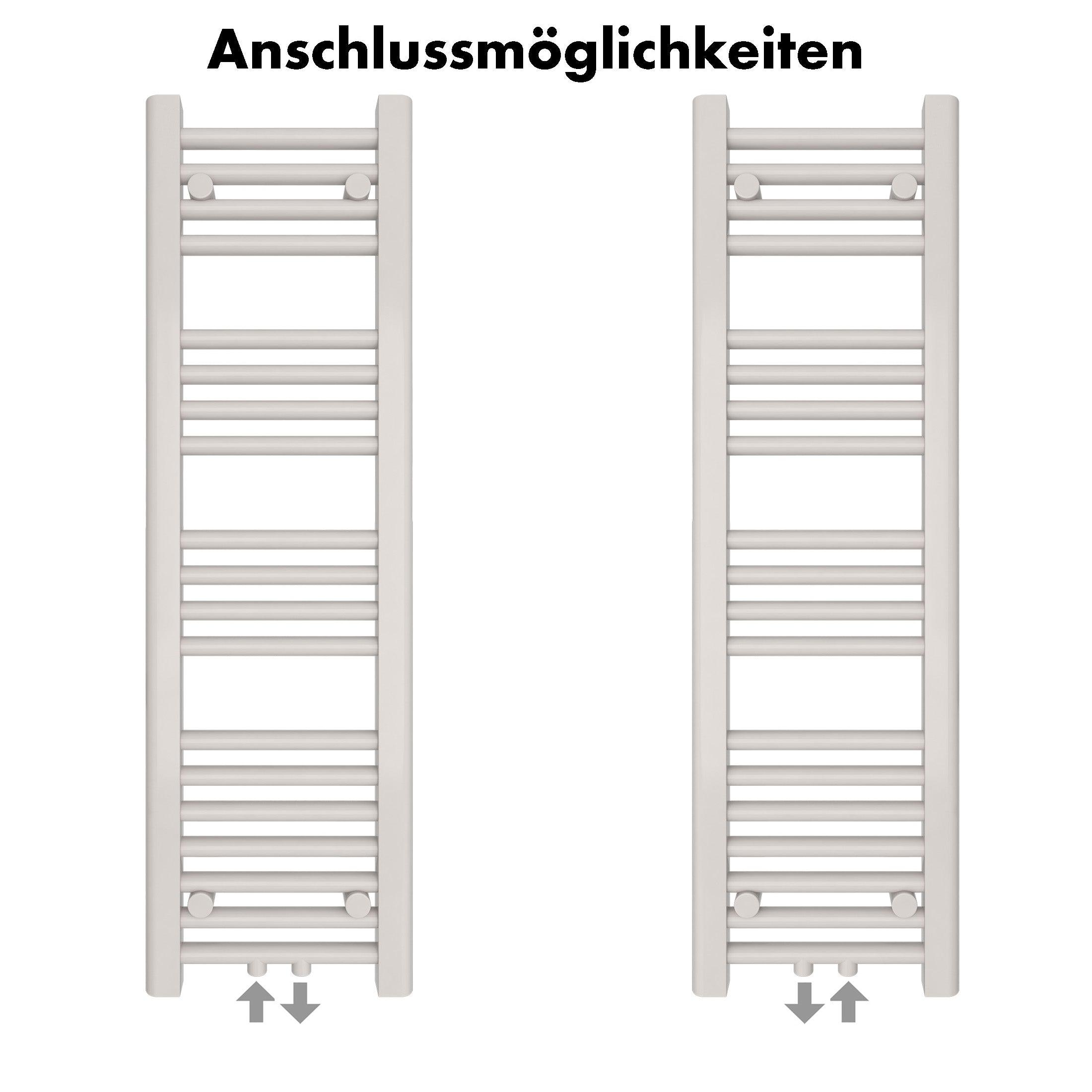 Badheizkörper Carina mit Mittelanschluss - badheizkoerper.net