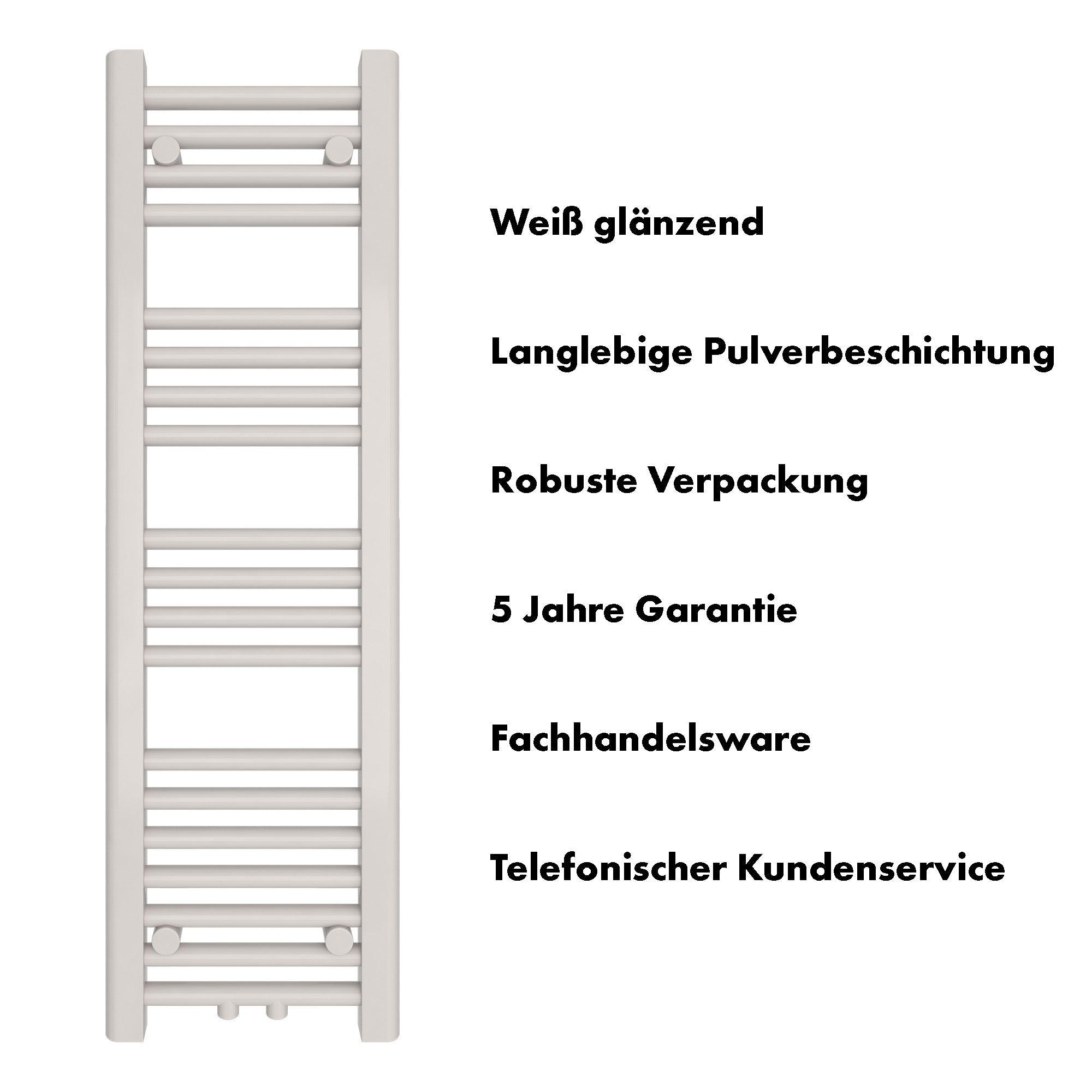 Badheizkörper Carina mit Mittelanschluss - badheizkoerper.net