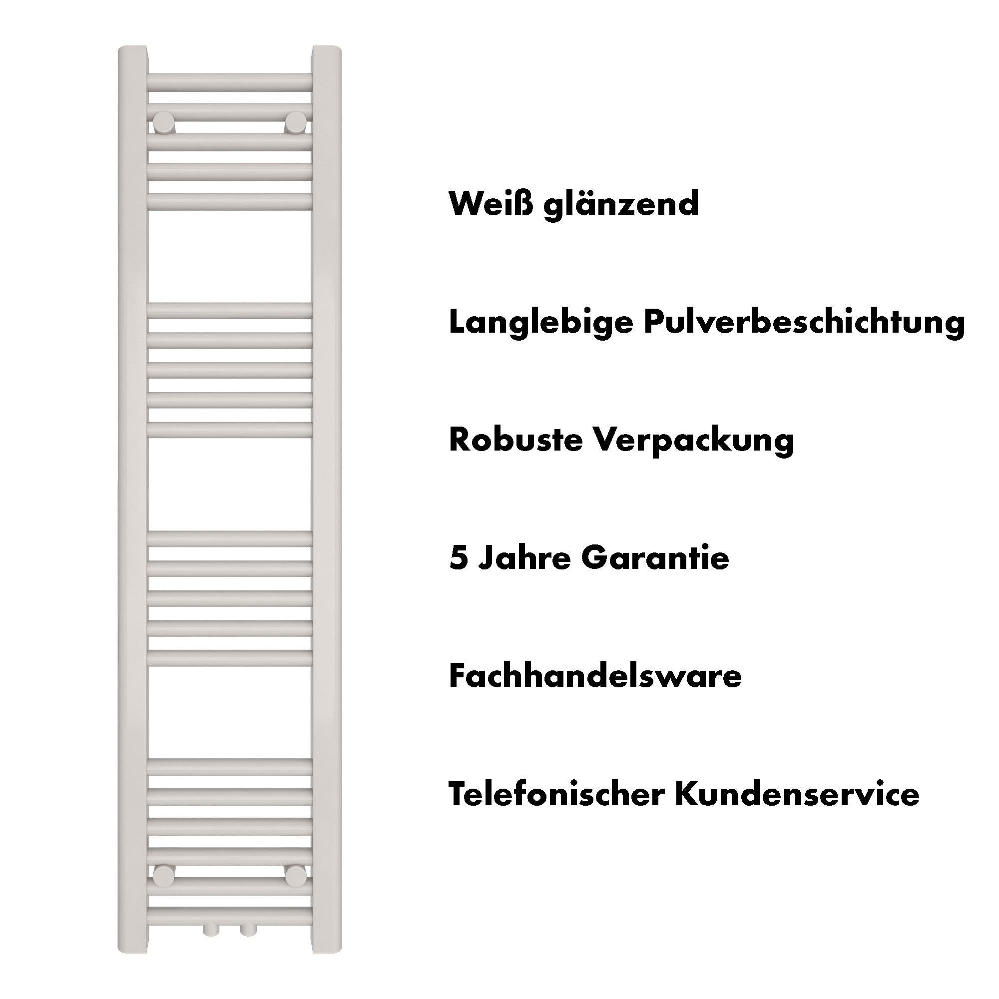Badheizkörper Carina mit Mittelanschluss - badheizkoerper.net