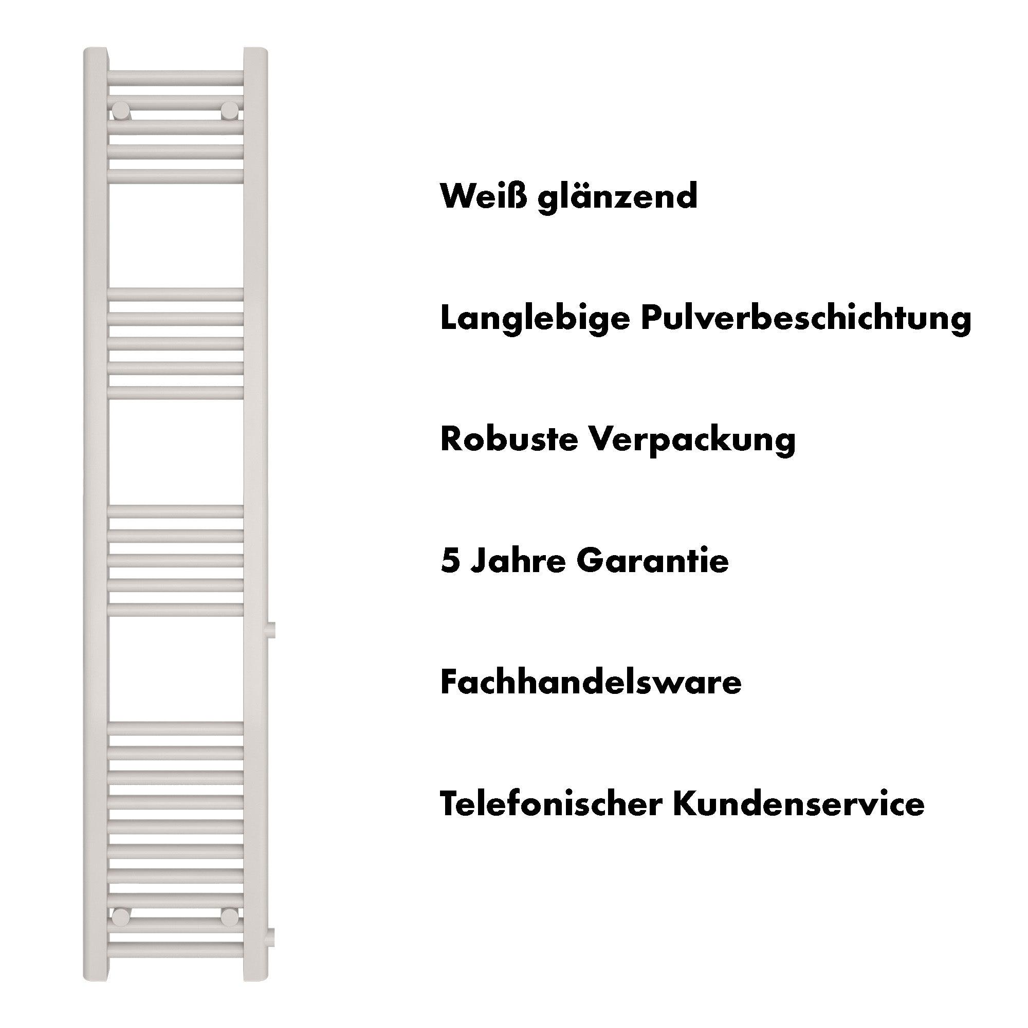 Badheizkörper Andromeda mit Seitenanschluss - badheizkoerper.net