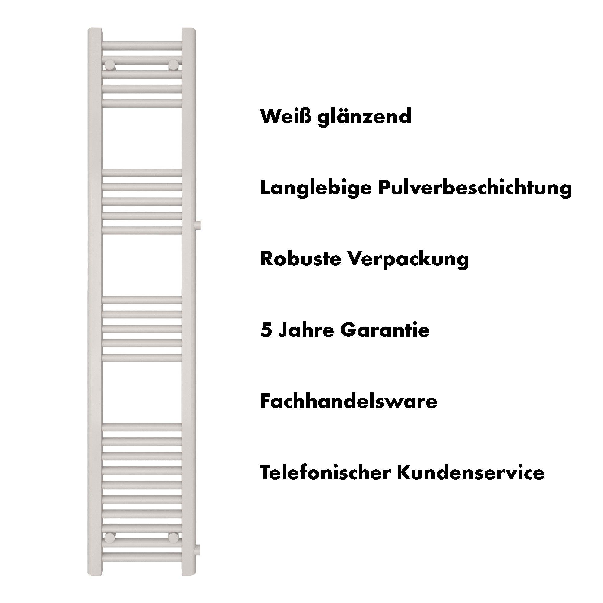 Badheizkörper Andromeda mit Seitenanschluss - badheizkoerper.net