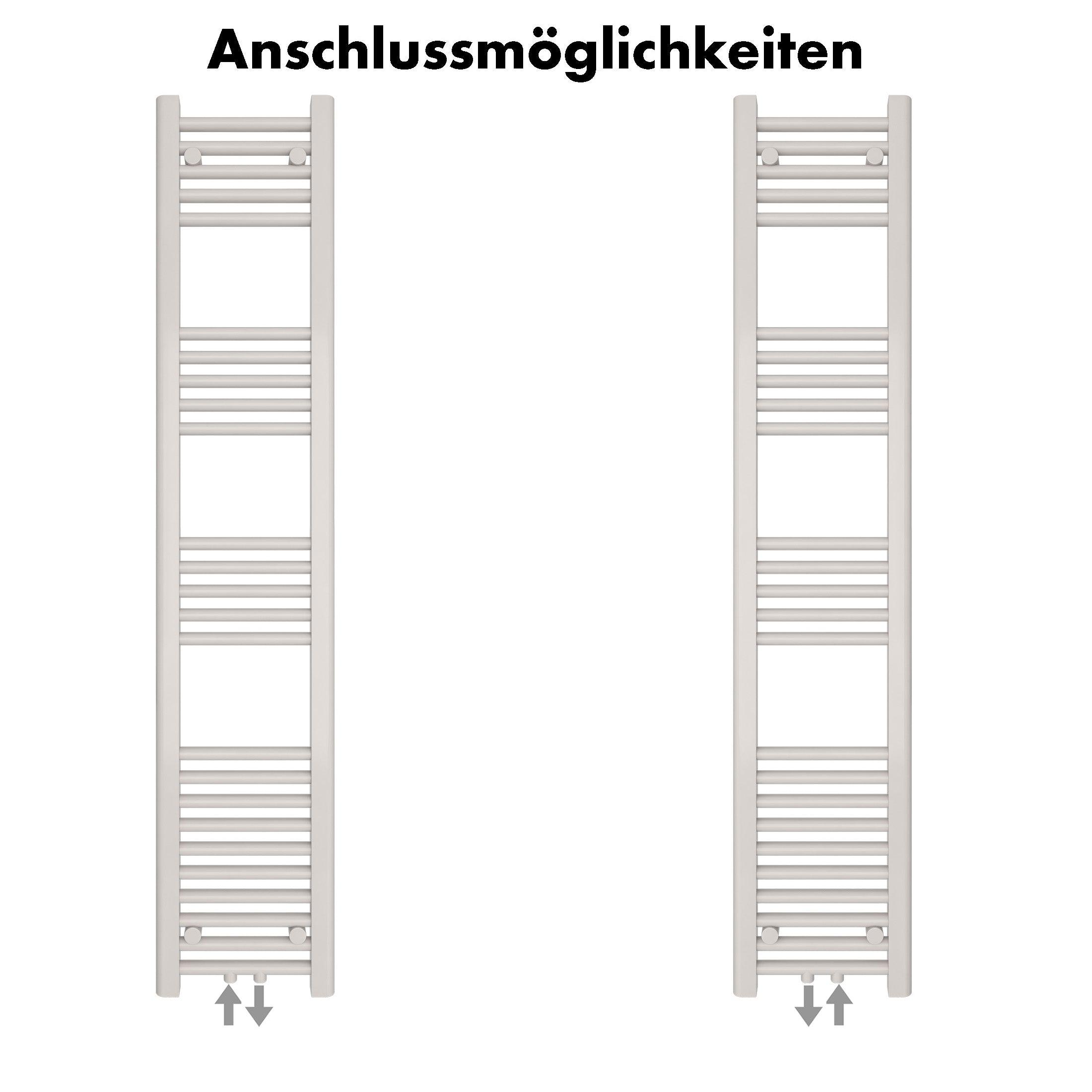 Badheizkörper Carina mit Mittelanschluss - badheizkoerper.net