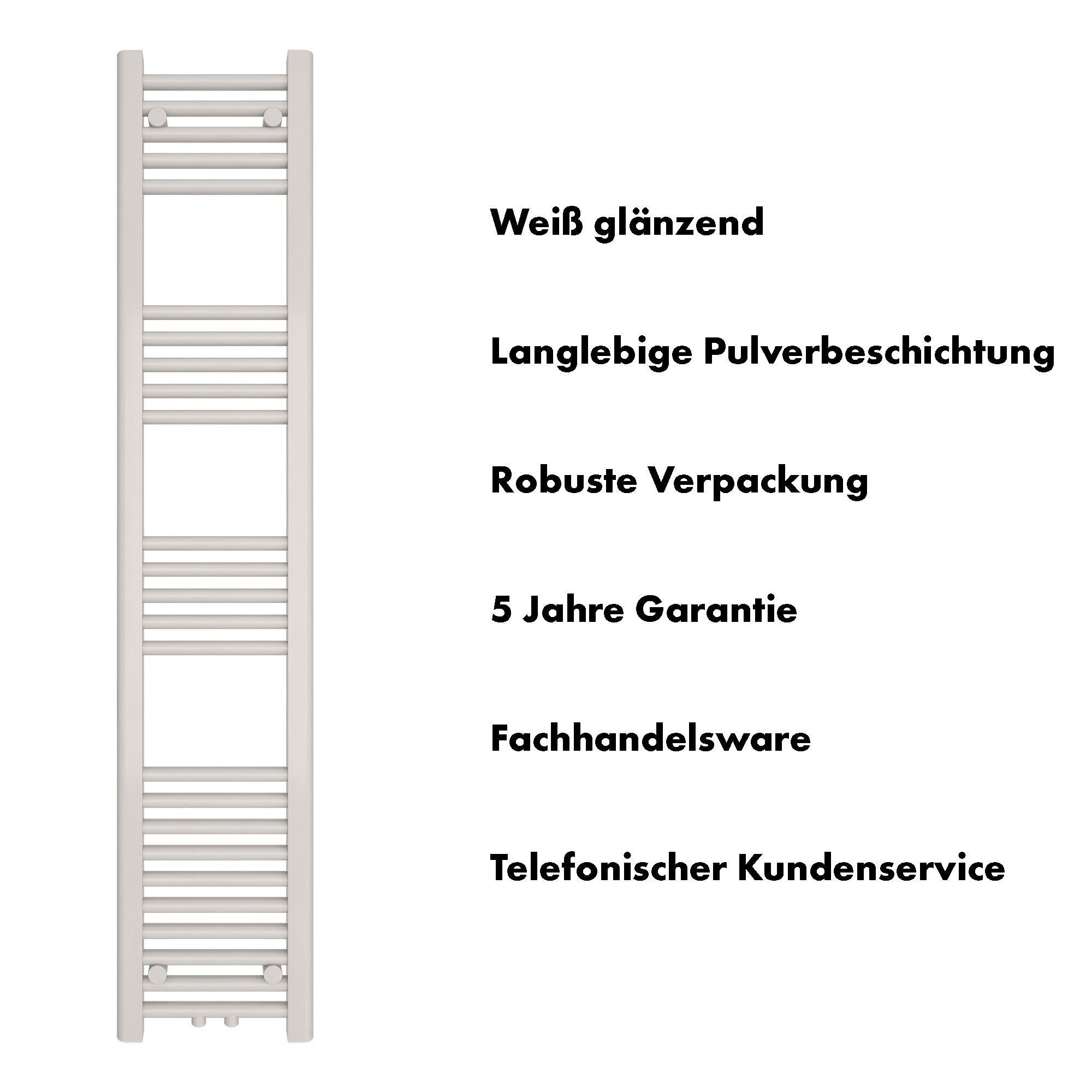 Badheizkörper Carina mit Mittelanschluss - badheizkoerper.net