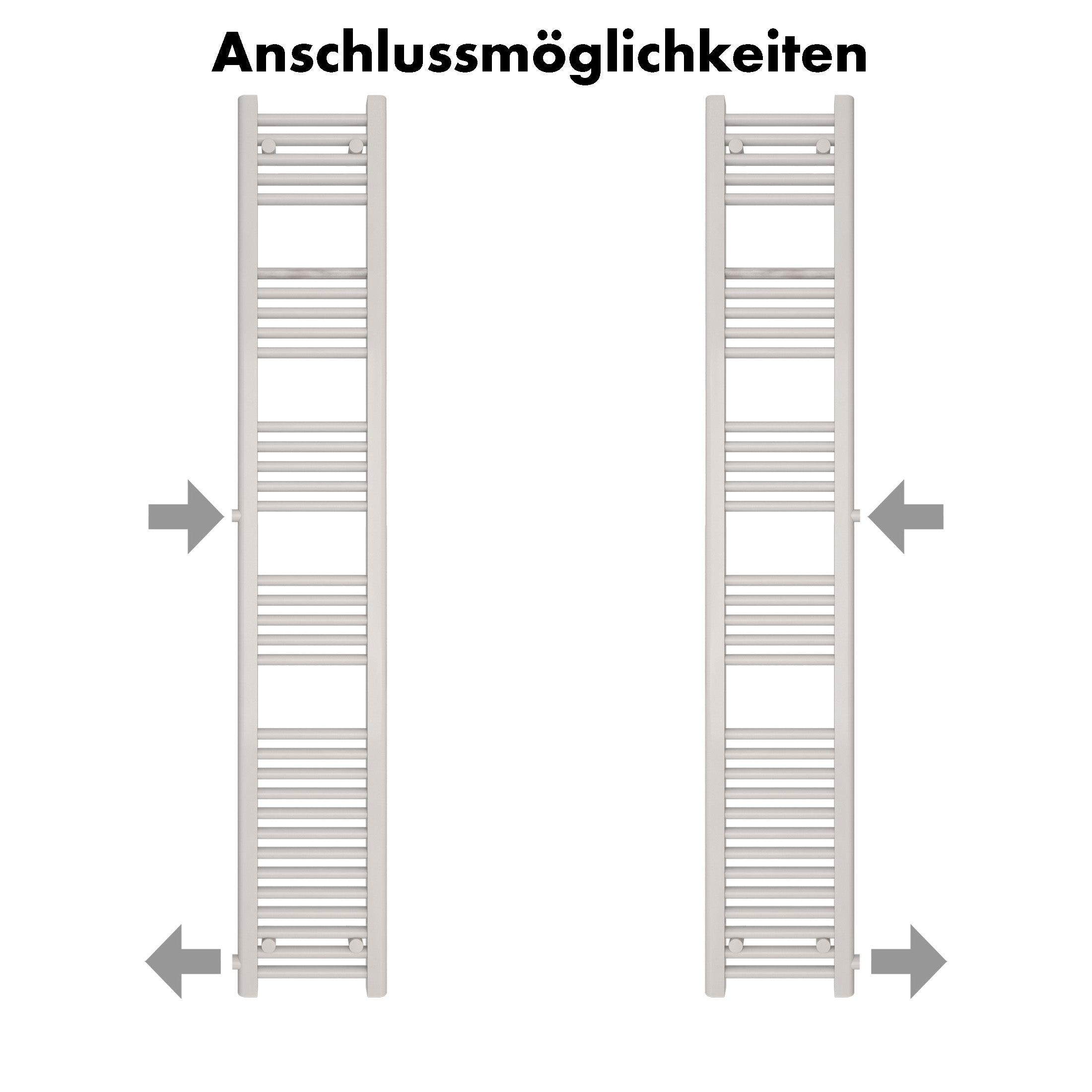 Badheizkörper Andromeda mit Seitenanschluss - badheizkoerper.net