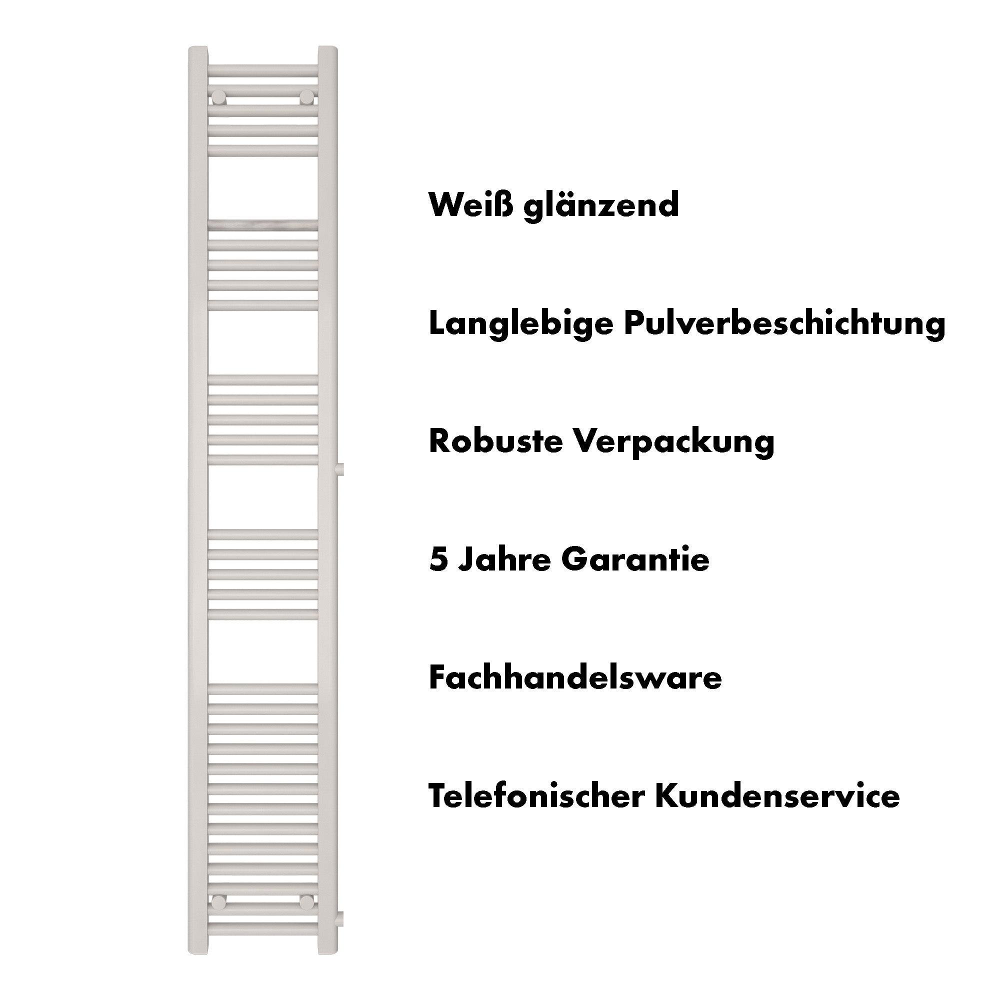 Badheizkörper Andromeda mit Seitenanschluss - badheizkoerper.net