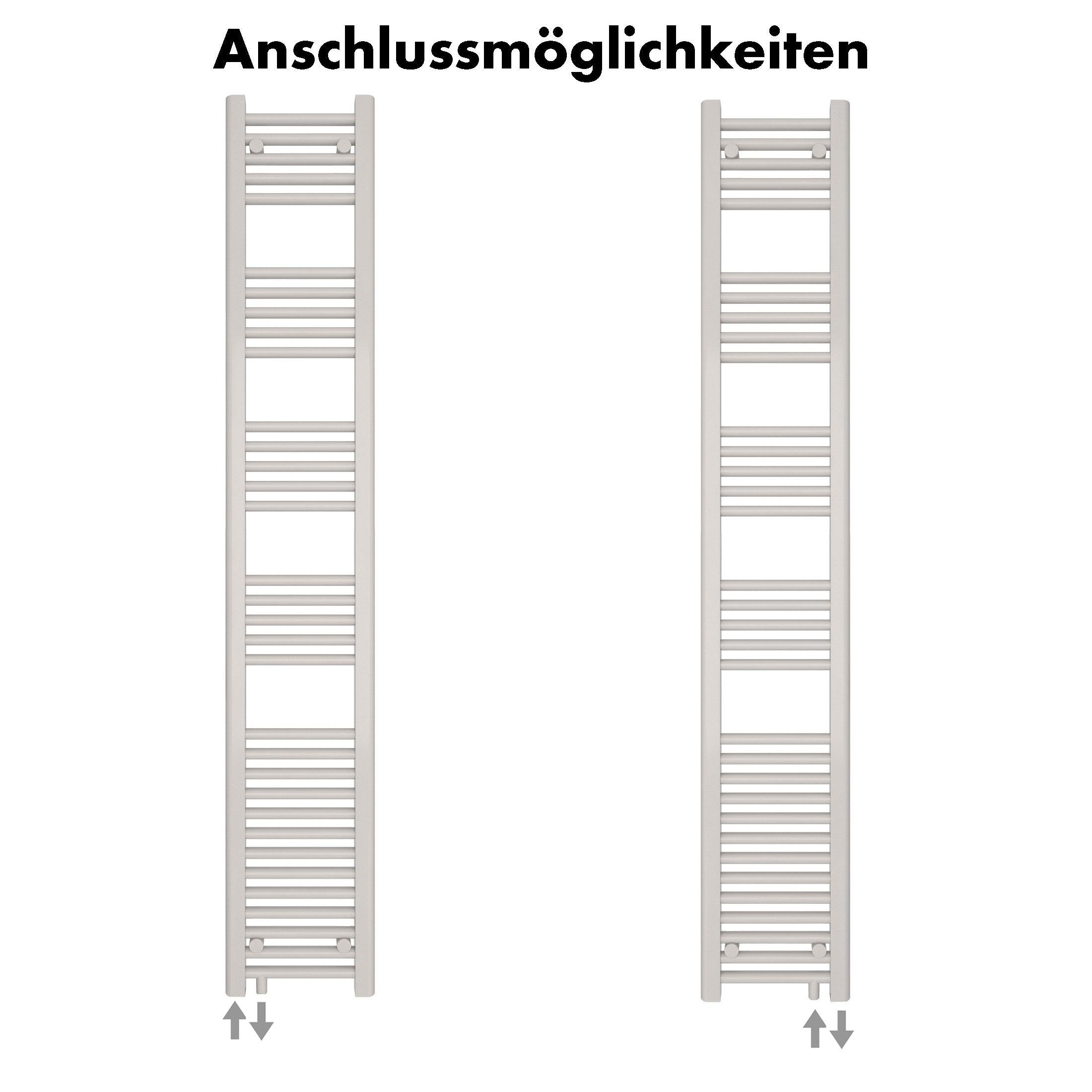 Badheizkörper Pegasus mit Seitenanschluss - badheizkoerper.net