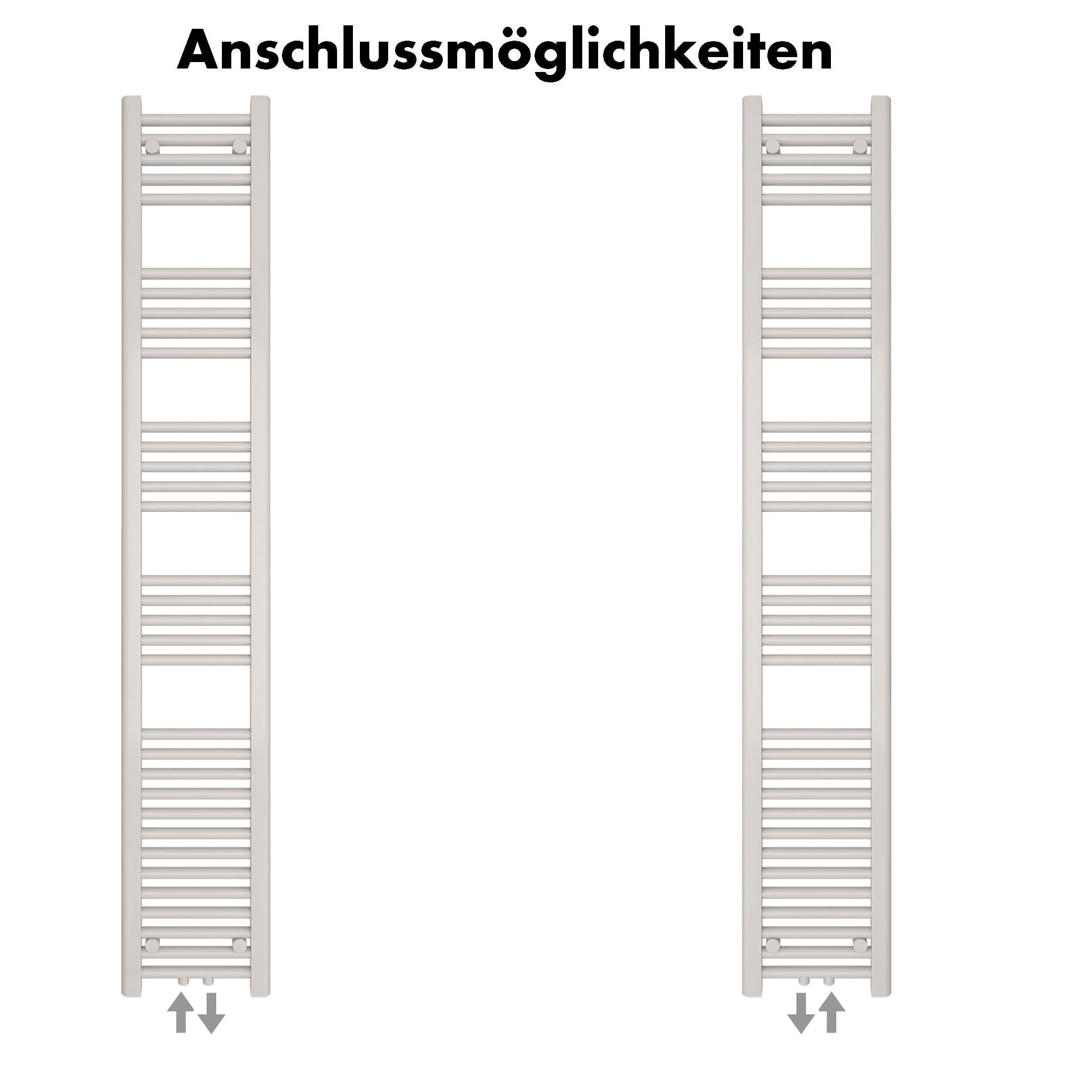 Badheizkörper Carina mit Mittelanschluss - badheizkoerper.net