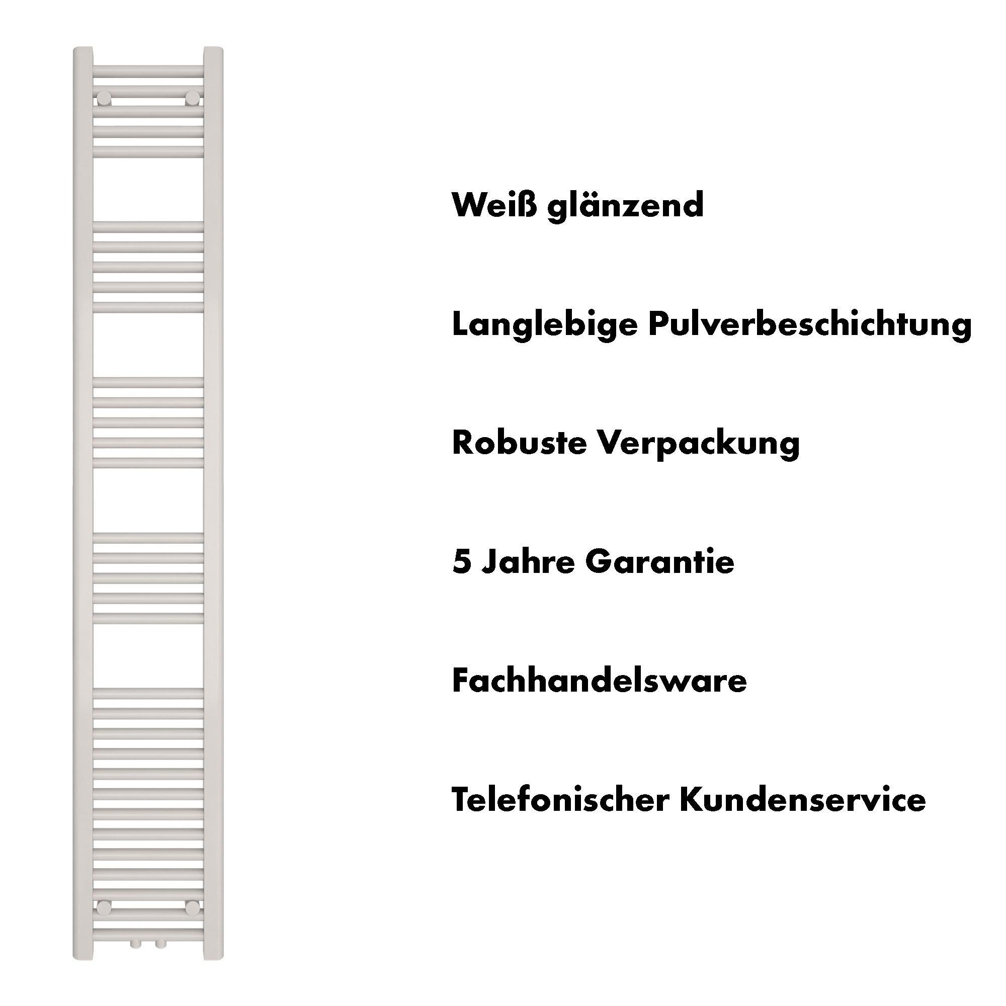 Badheizkörper Carina mit Mittelanschluss - badheizkoerper.net