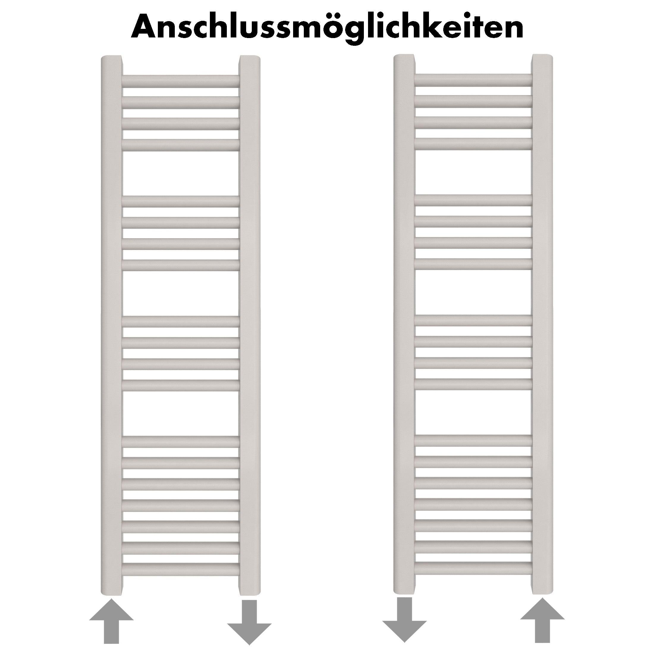 Badheizkörper Leo mit Seitenanschluss - badheizkoerper.net