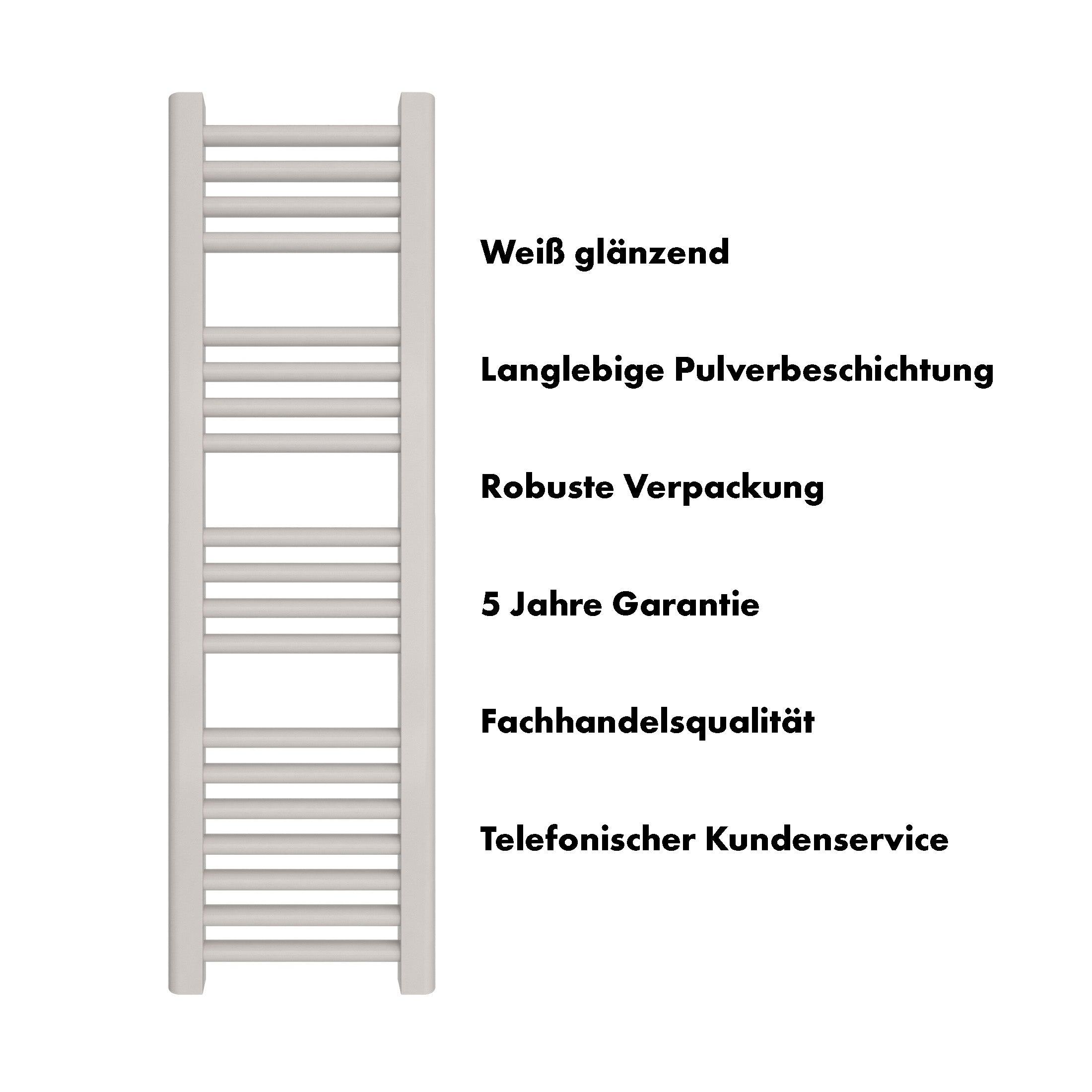 Badheizkörper Leo mit Seitenanschluss - badheizkoerper.net
