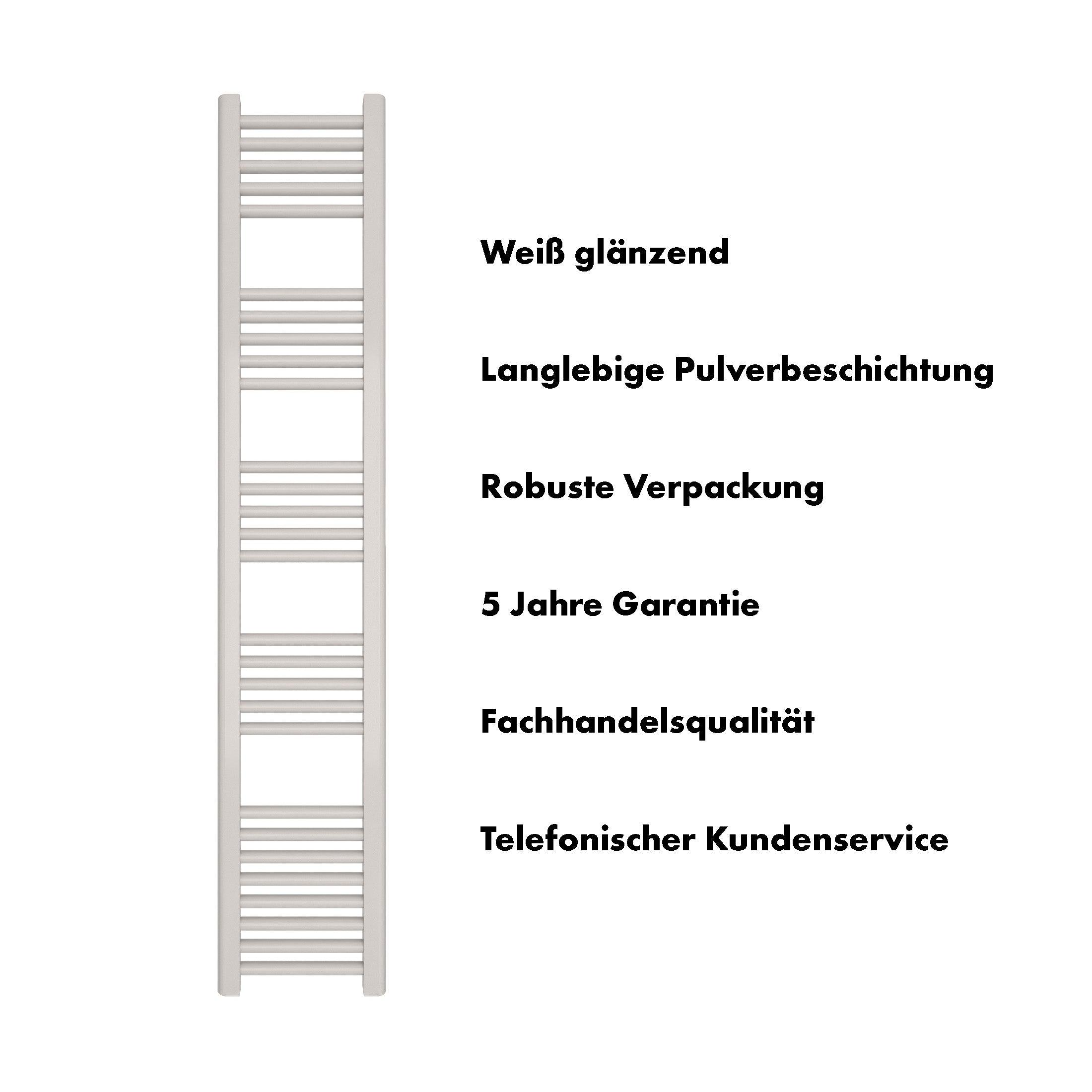 Badheizkörper Leo mit Seitenanschluss - badheizkoerper.net