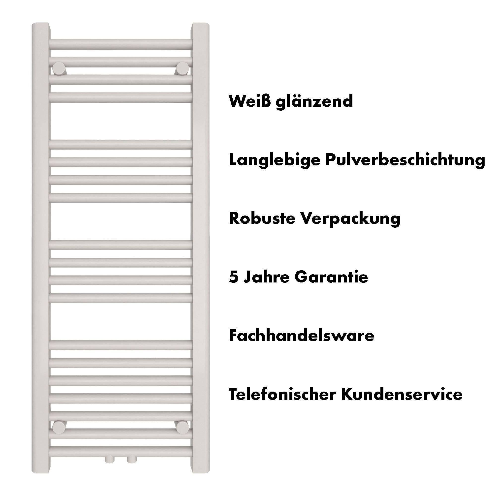 Badheizkörper Carina mit Mittelanschluss - badheizkoerper.net