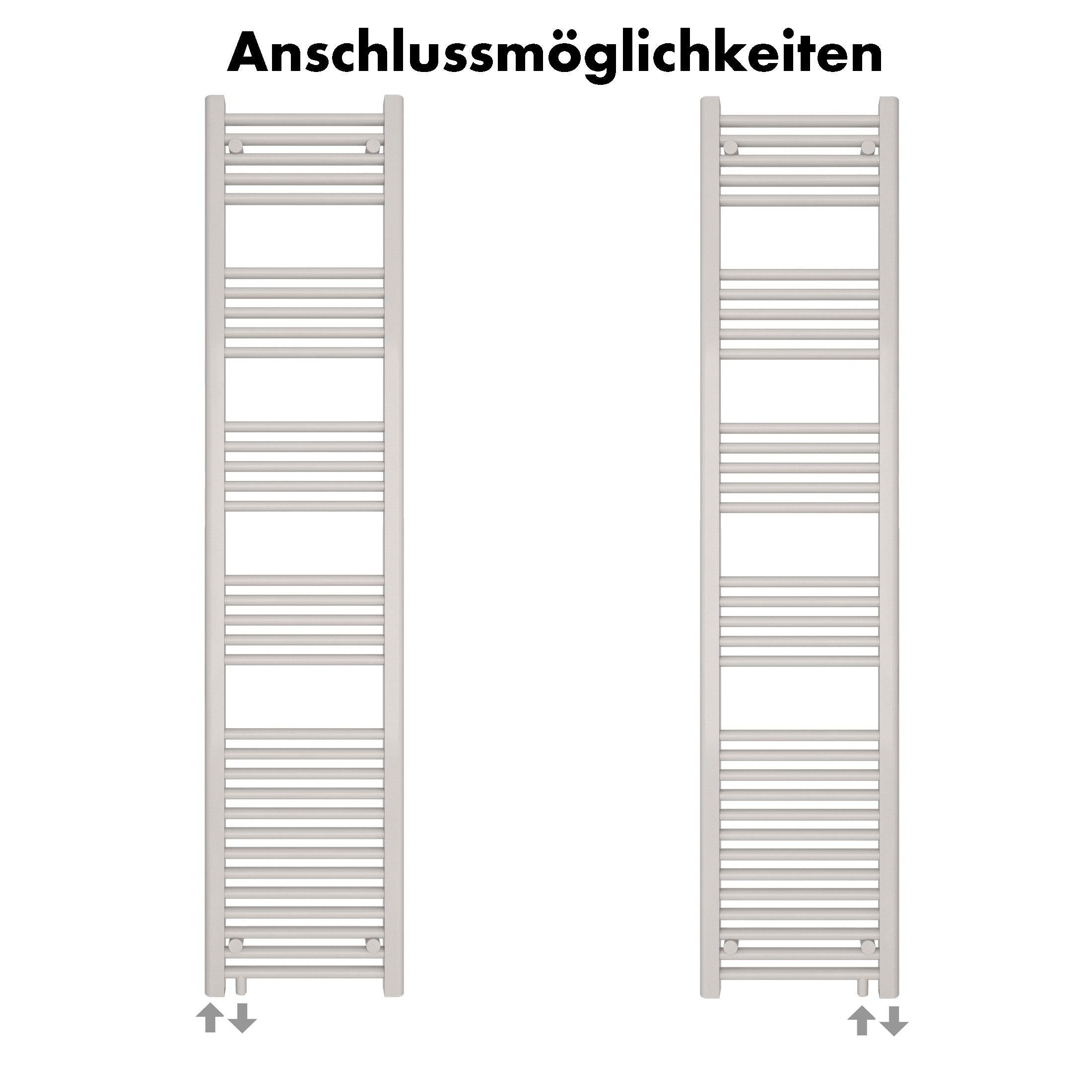 Badheizkörper Pegasus mit Seitenanschluss - badheizkoerper.net