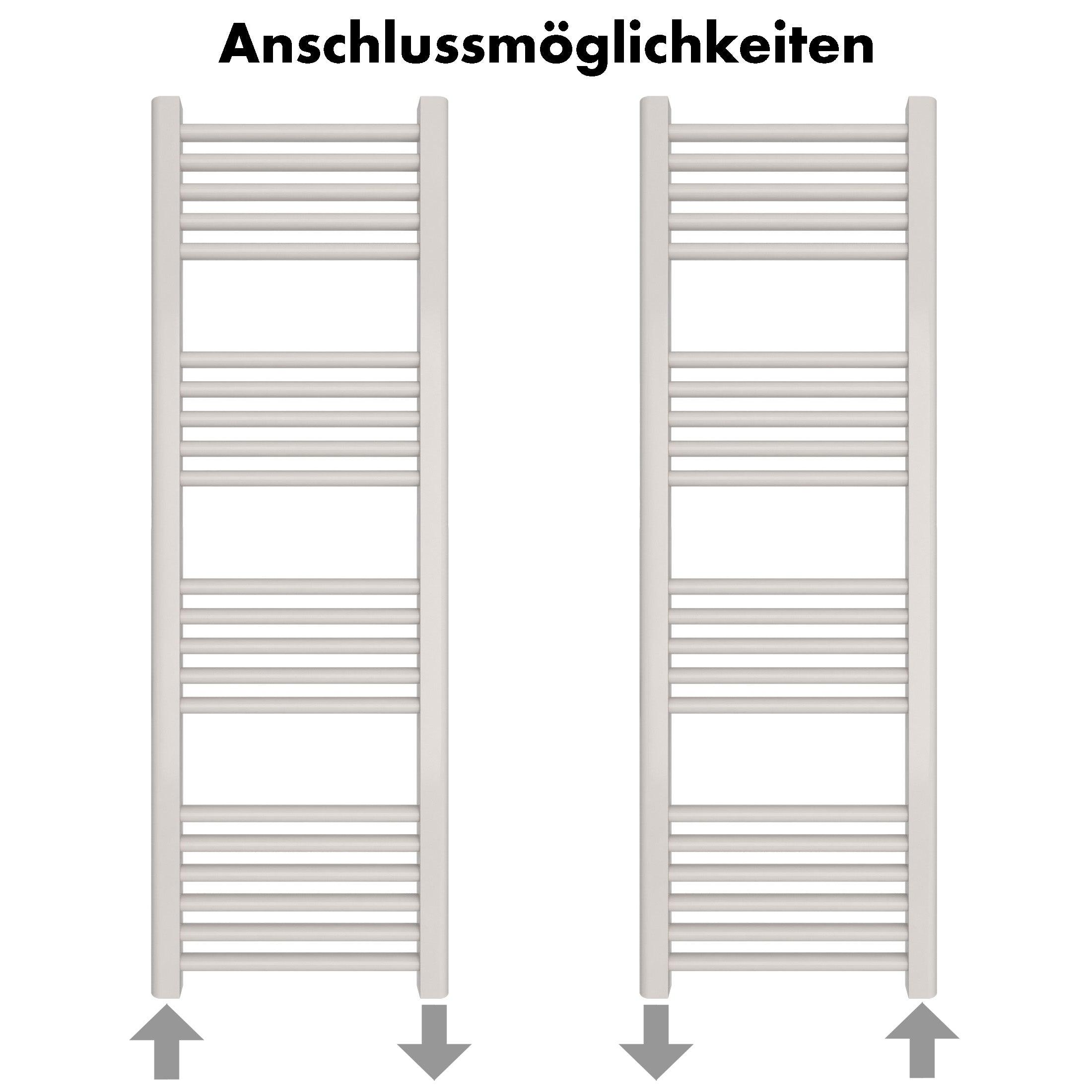 Badheizkörper Leo mit Seitenanschluss - badheizkoerper.net
