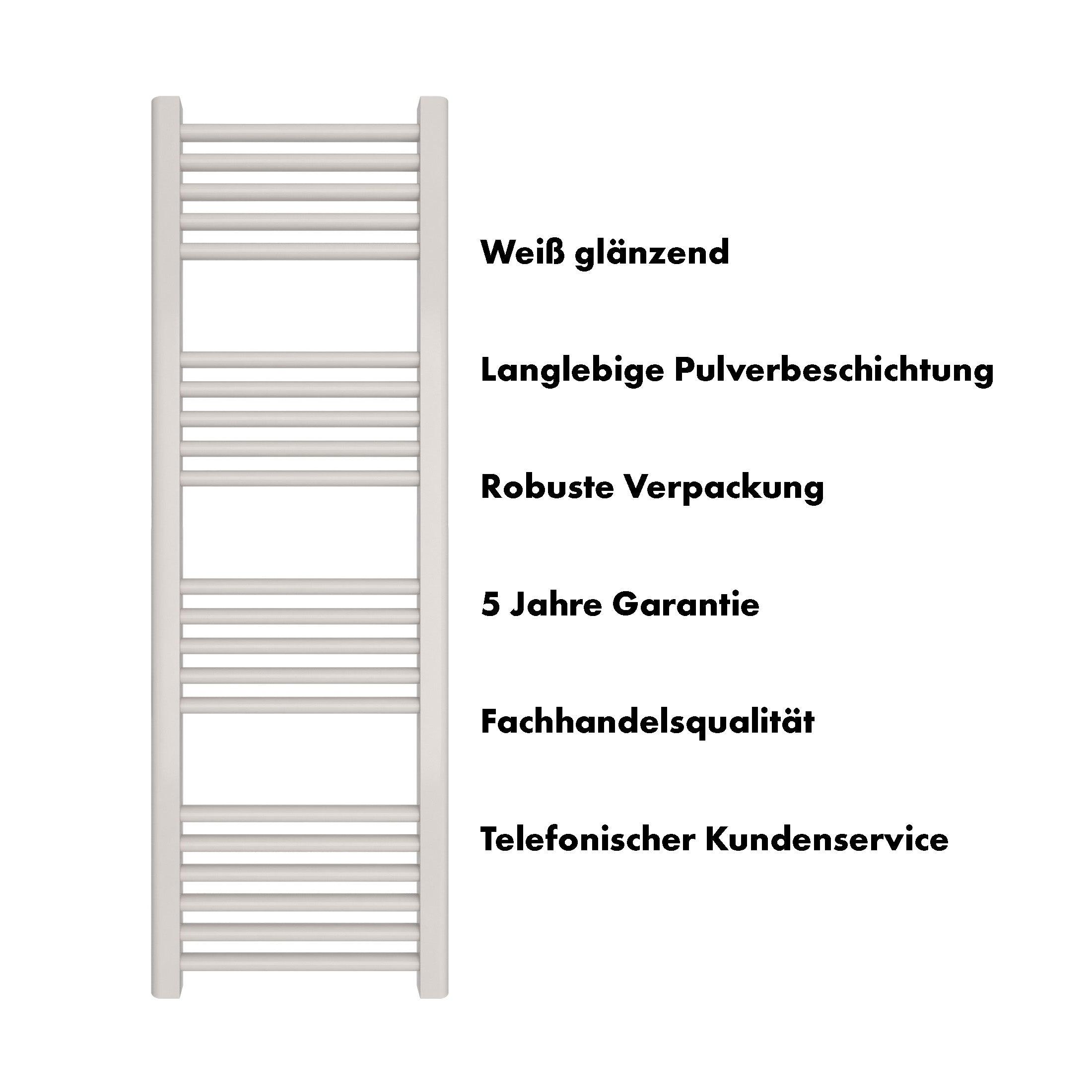 Badheizkörper Leo mit Seitenanschluss - badheizkoerper.net