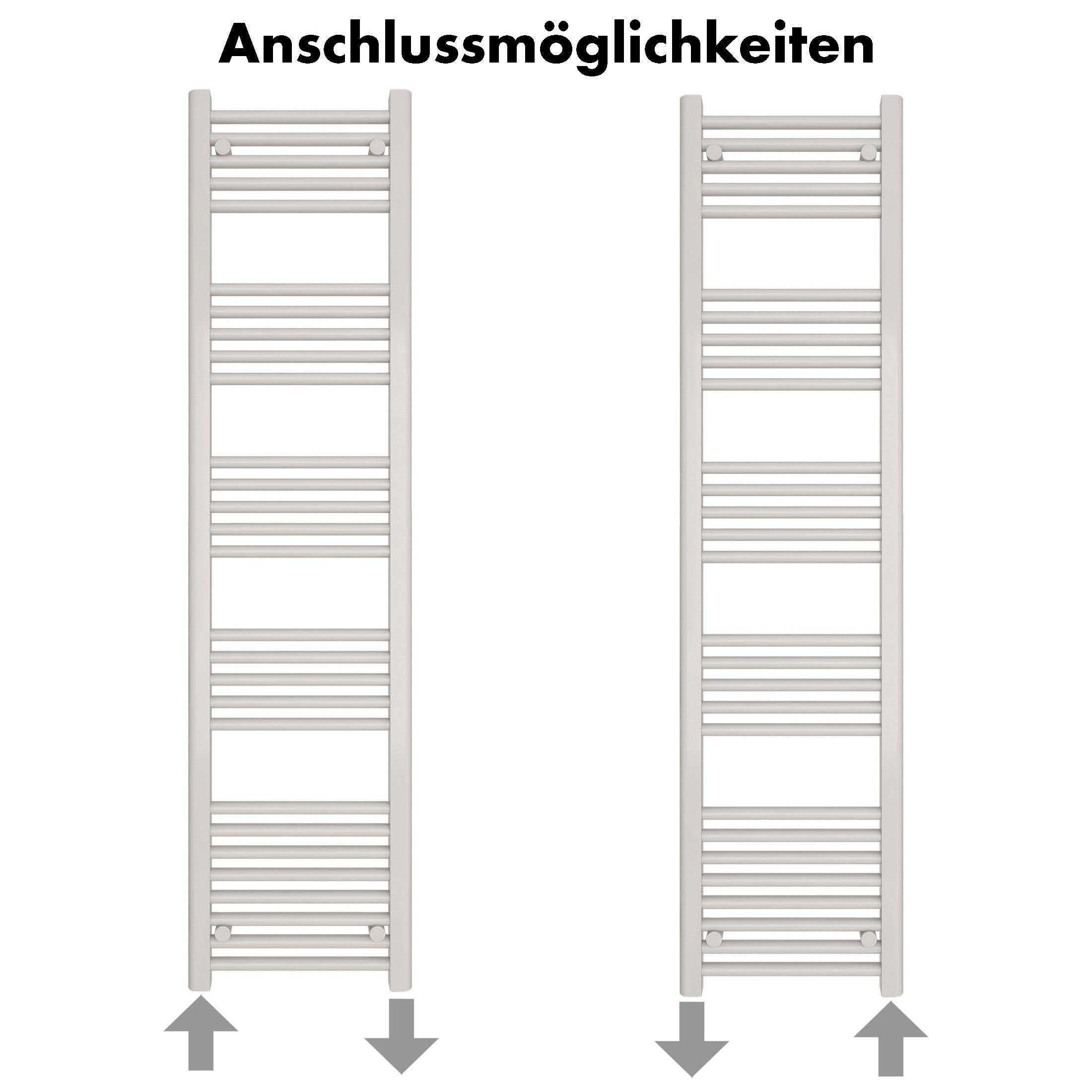 Badheizkörper Leo mit Seitenanschluss - badheizkoerper.net