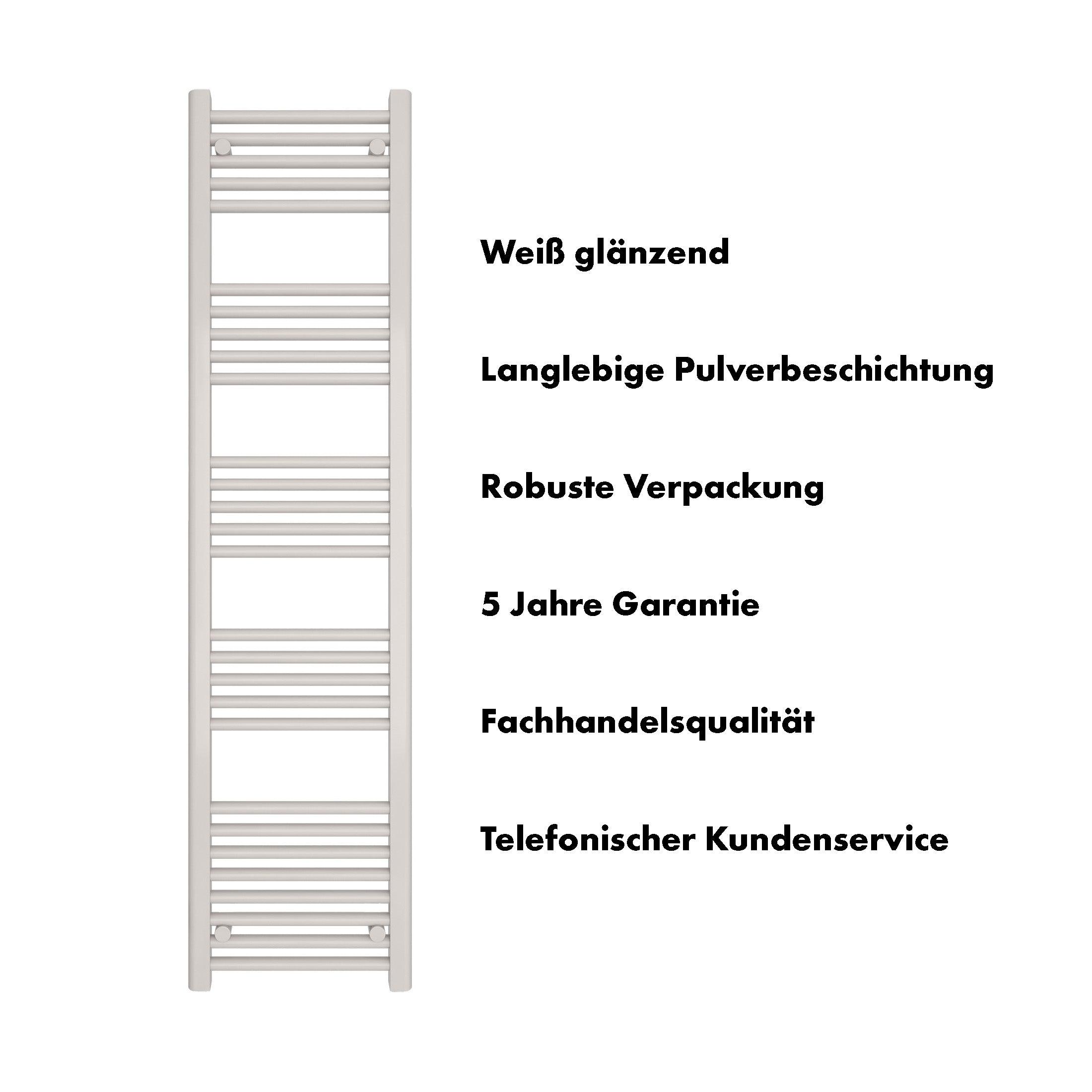 Badheizkörper Leo mit Seitenanschluss - badheizkoerper.net