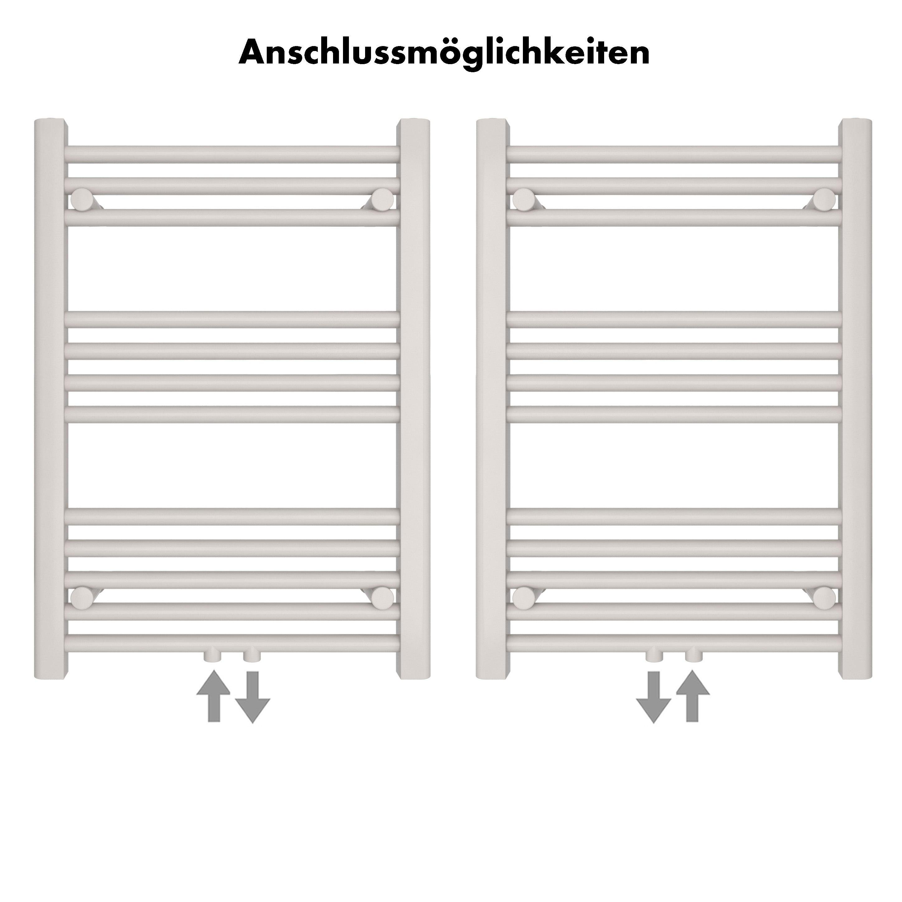 Badheizkörper Carina mit Mittelanschluss - badheizkoerper.net