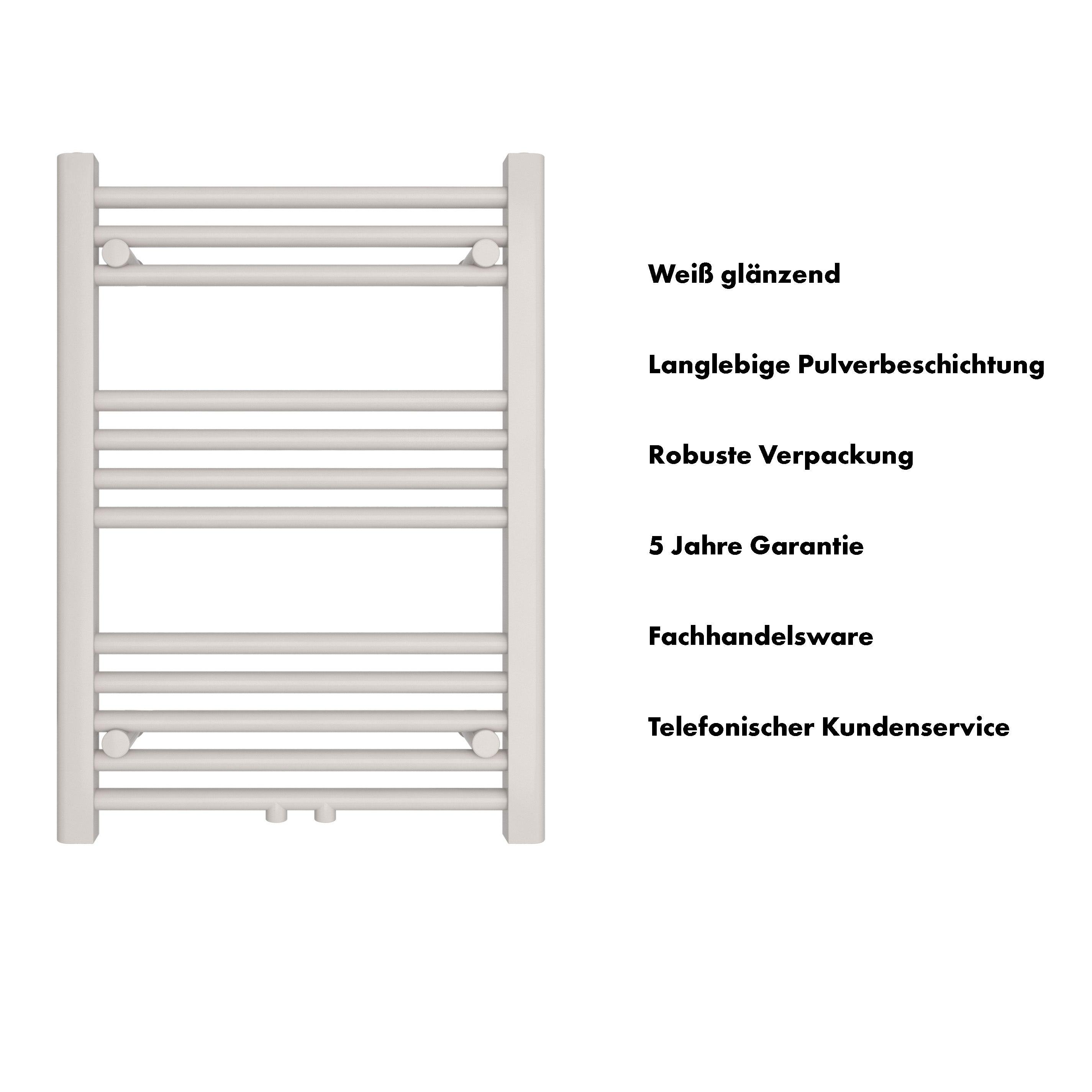 Badheizkörper Carina mit Mittelanschluss - badheizkoerper.net