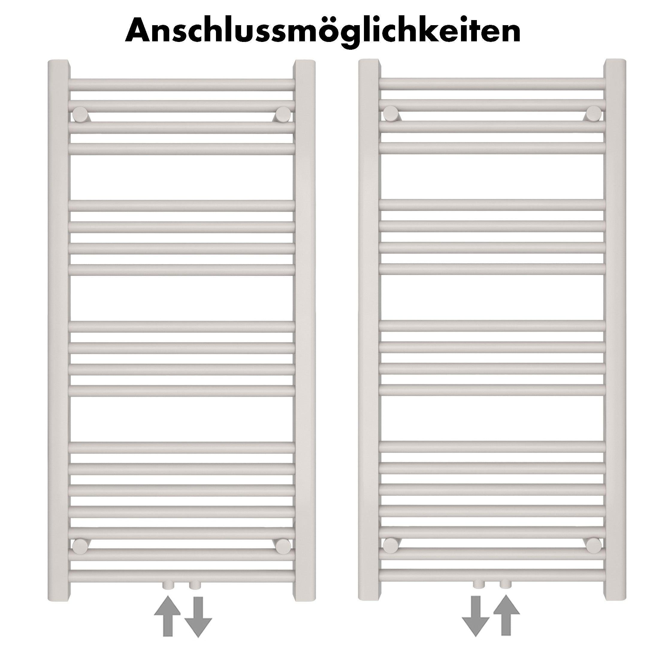Badheizkörper Carina mit Mittelanschluss - badheizkoerper.net