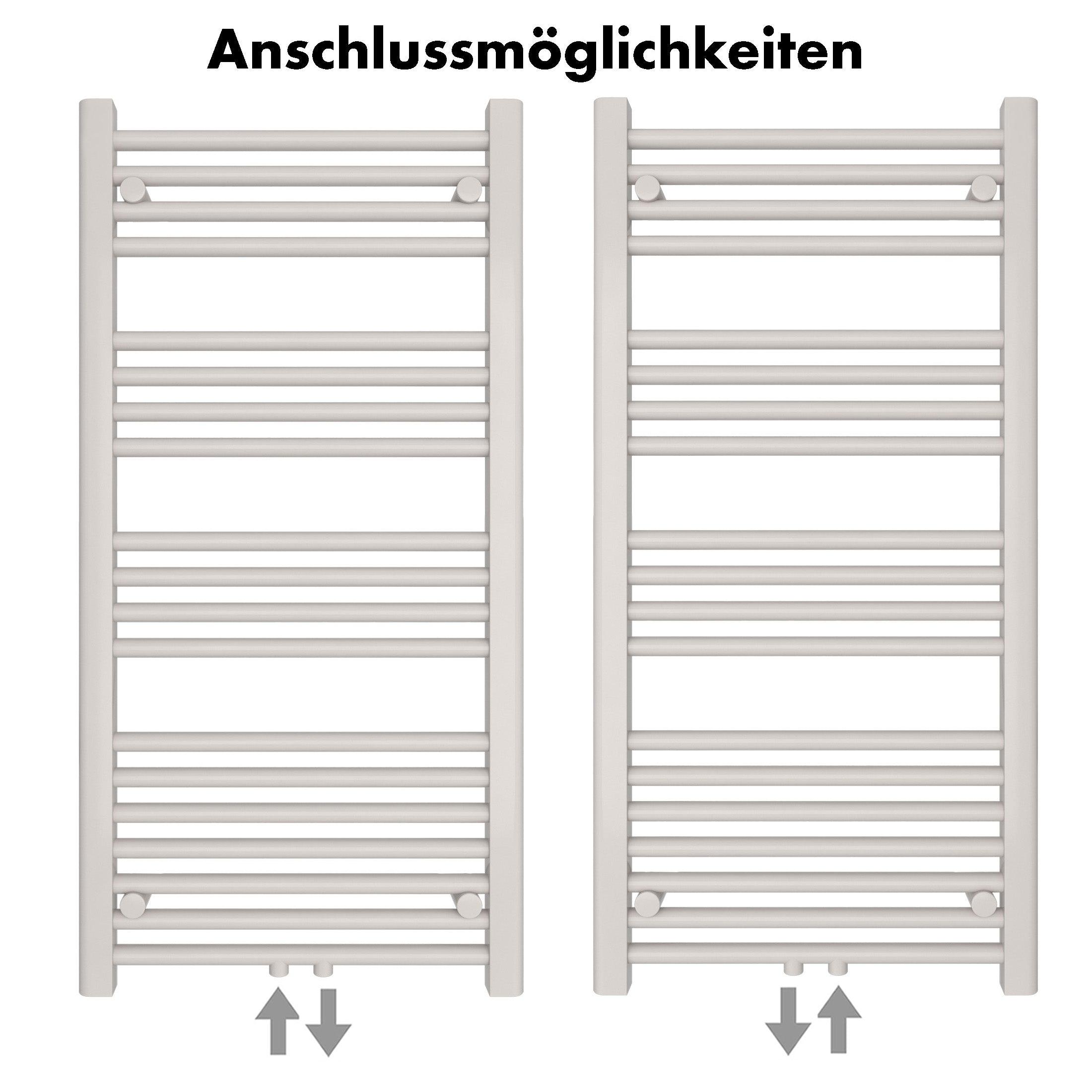 Badheizkörper Carina mit Mittelanschluss - badheizkoerper.net