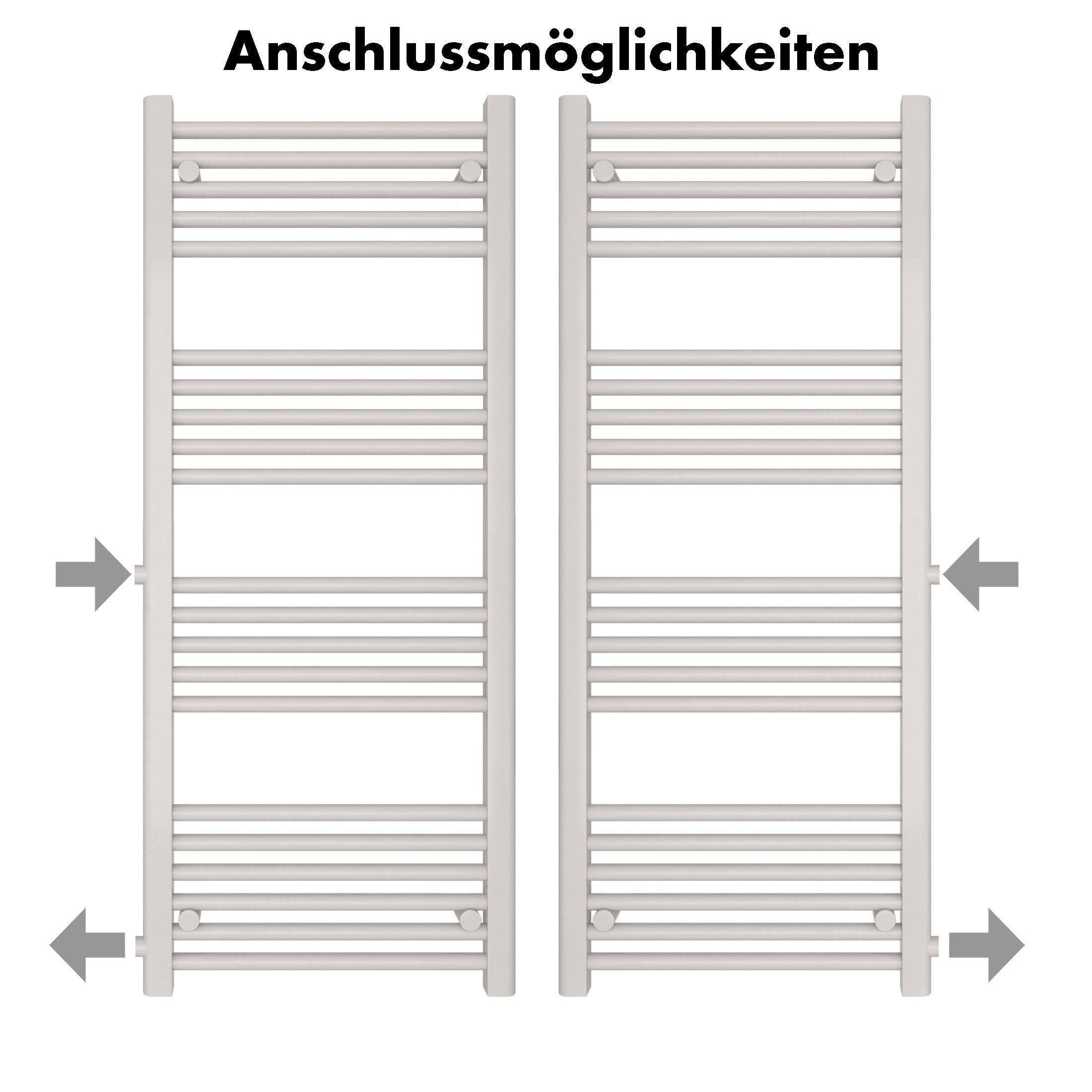 Badheizkörper Andromeda mit Seitenanschluss - badheizkoerper.net