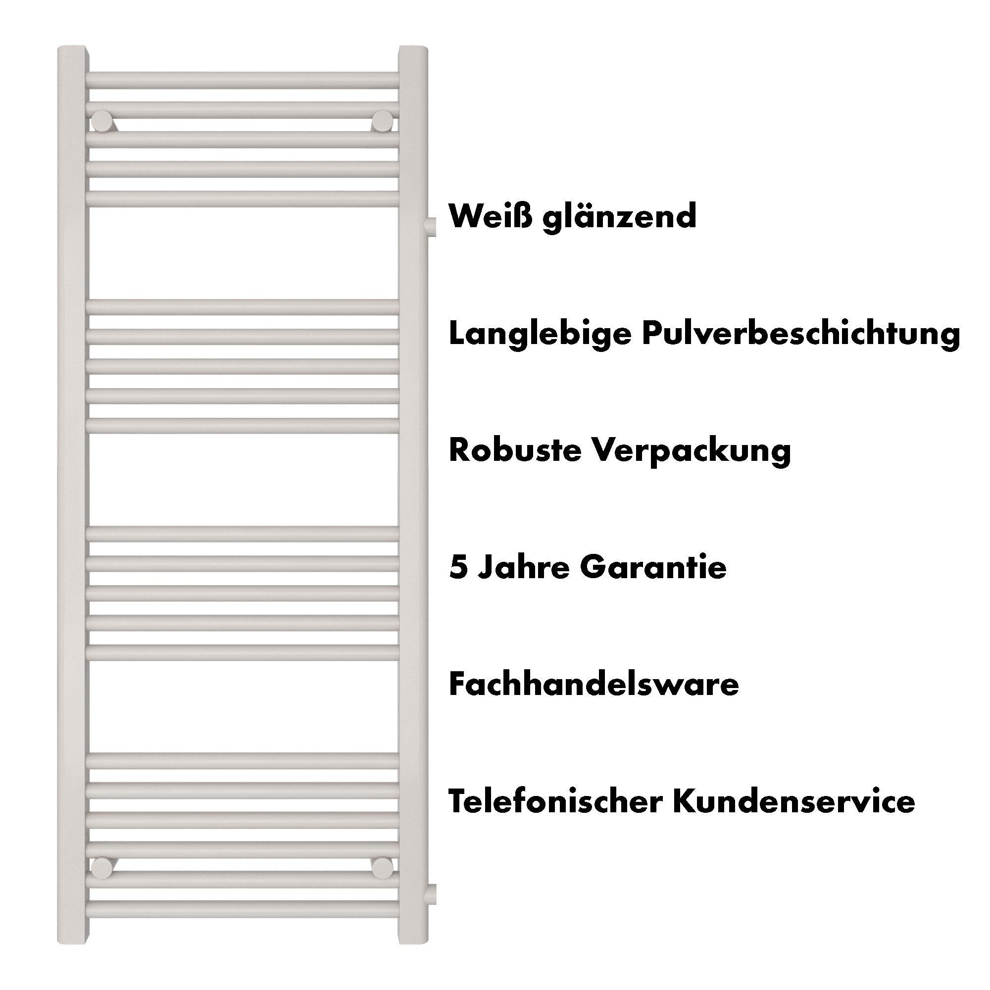 Badheizkörper Andromeda mit Seitenanschluss - badheizkoerper.net