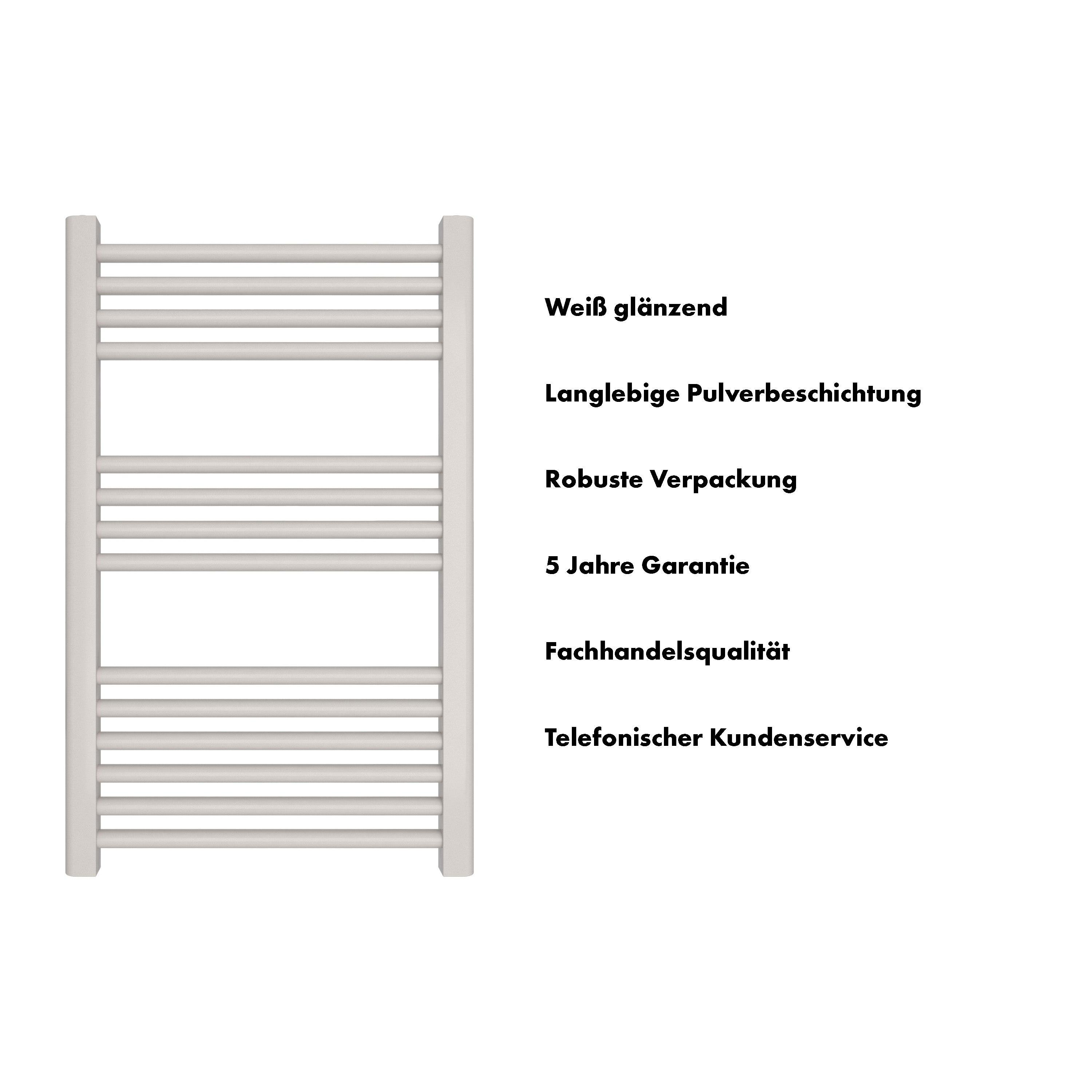 Badheizkörper Leo mit Seitenanschluss - badheizkoerper.net