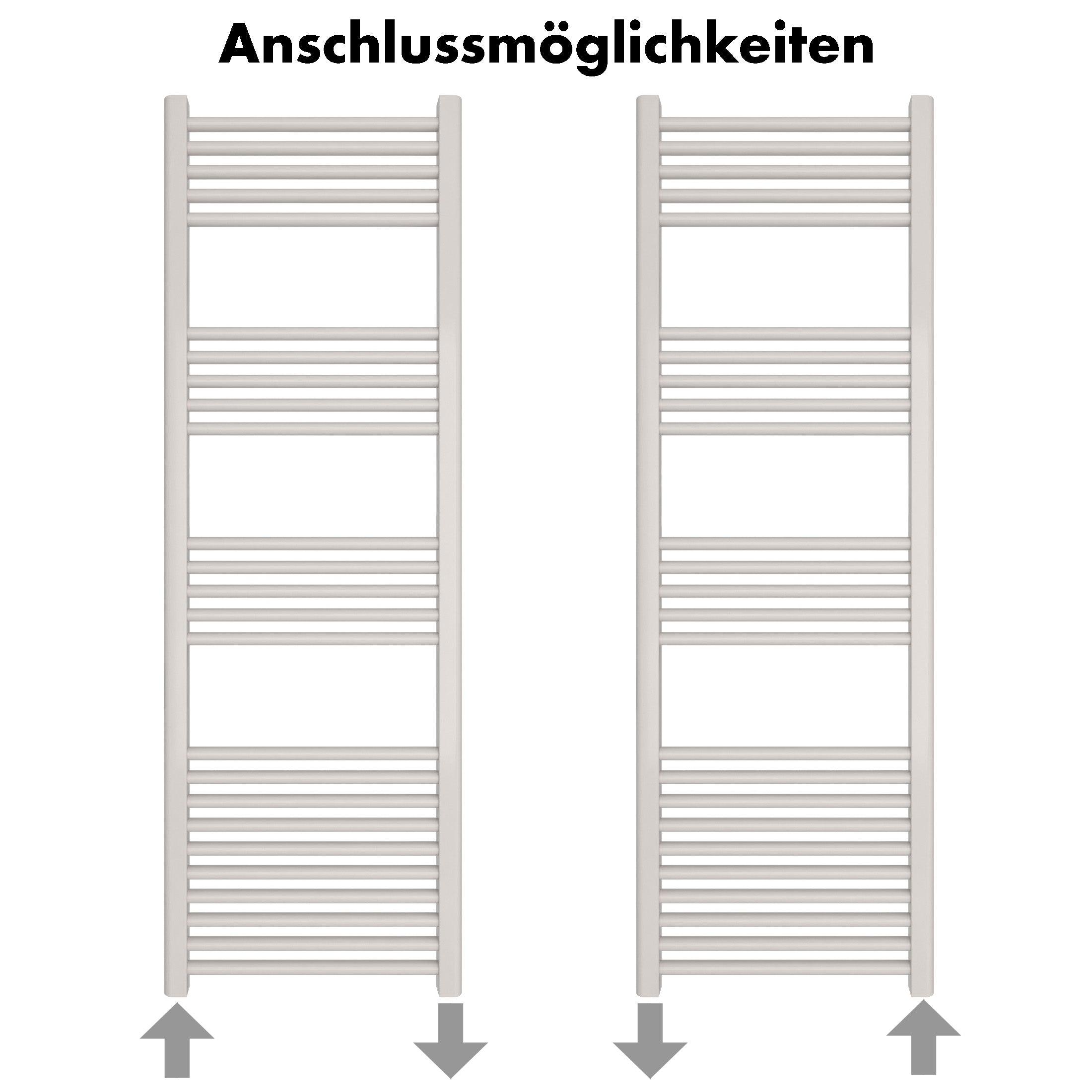 Badheizkörper Leo mit Seitenanschluss - badheizkoerper.net