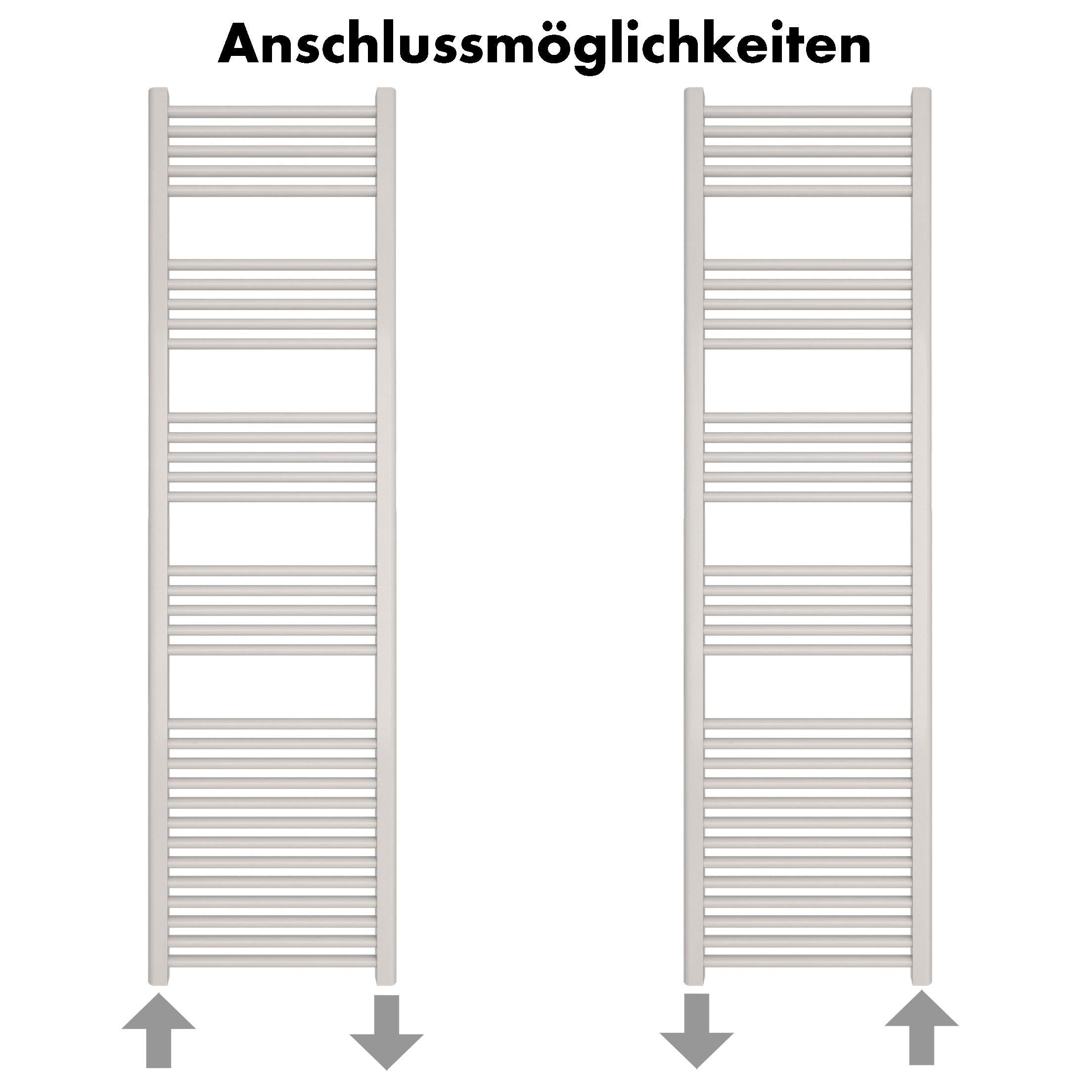 Badheizkörper Leo mit Seitenanschluss - badheizkoerper.net