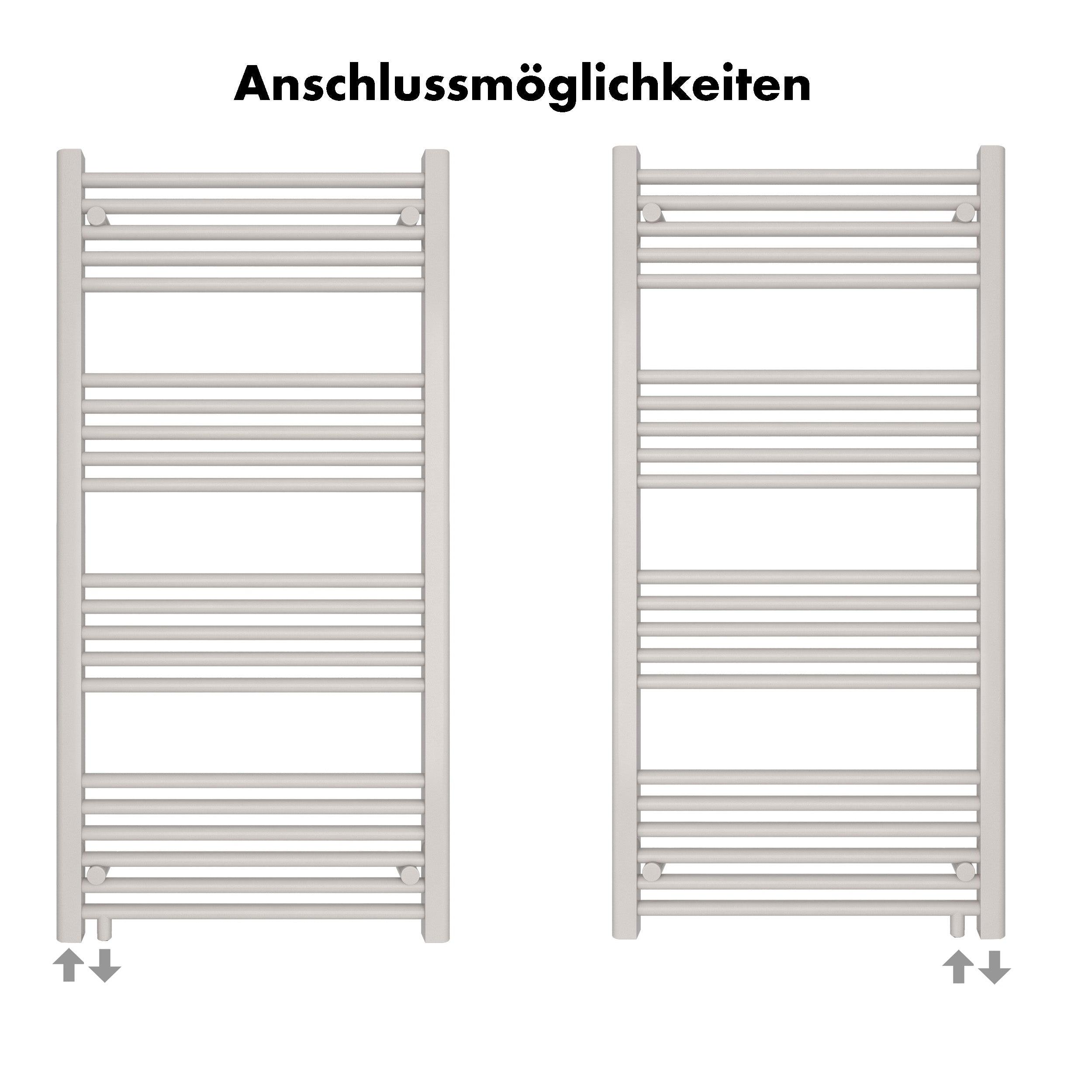 Badheizkörper Pegasus mit Seitenanschluss - badheizkoerper.net