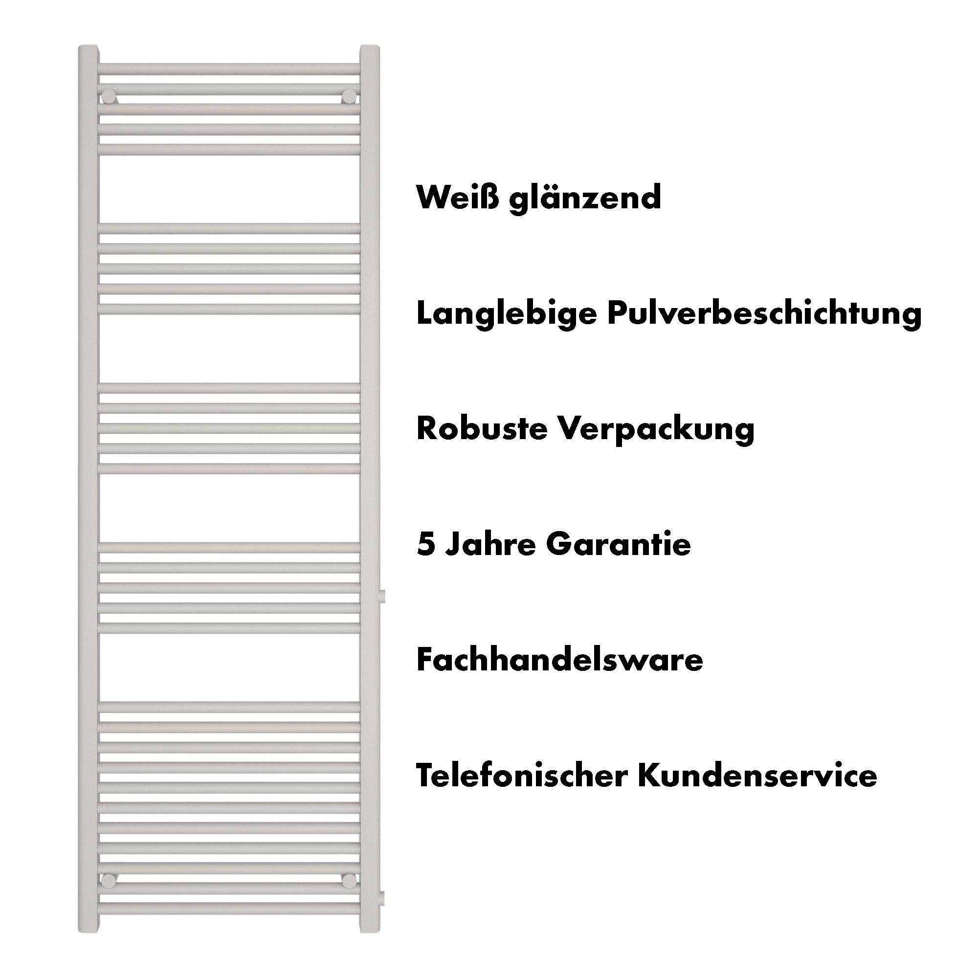 Badheizkörper Andromeda mit Seitenanschluss - badheizkoerper.net