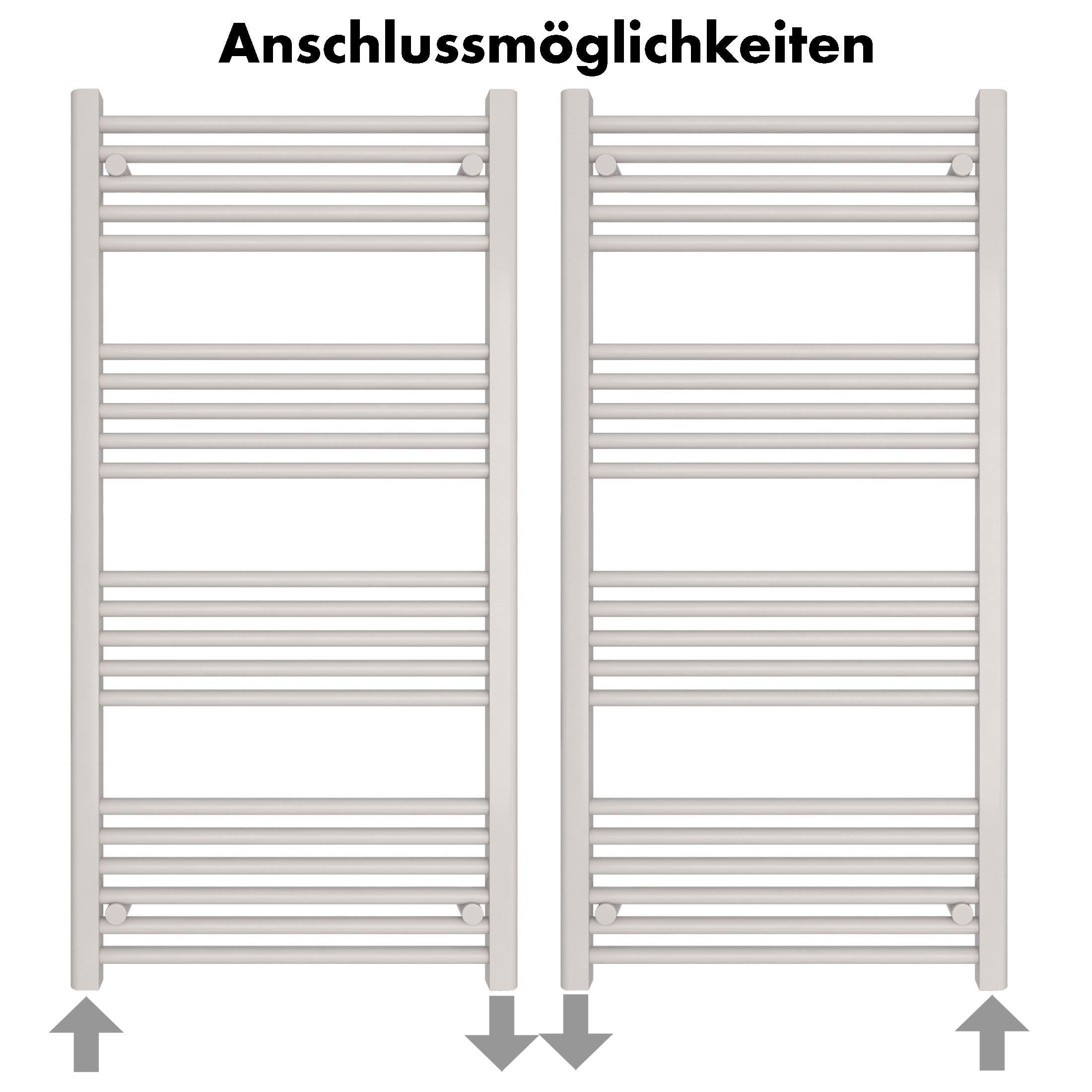 Badheizkörper Leo mit Seitenanschluss - badheizkoerper.net