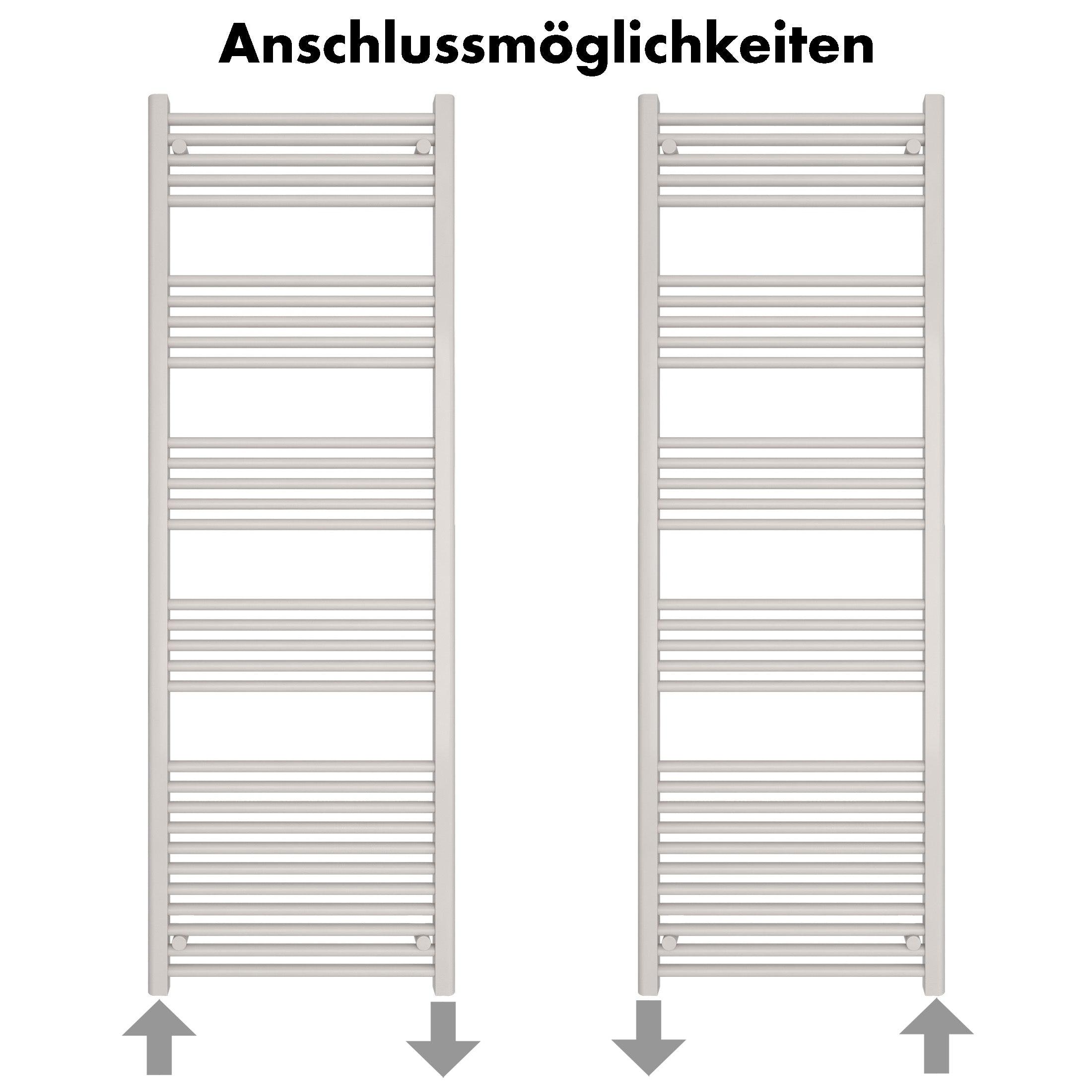 Badheizkörper Leo mit Seitenanschluss - badheizkoerper.net