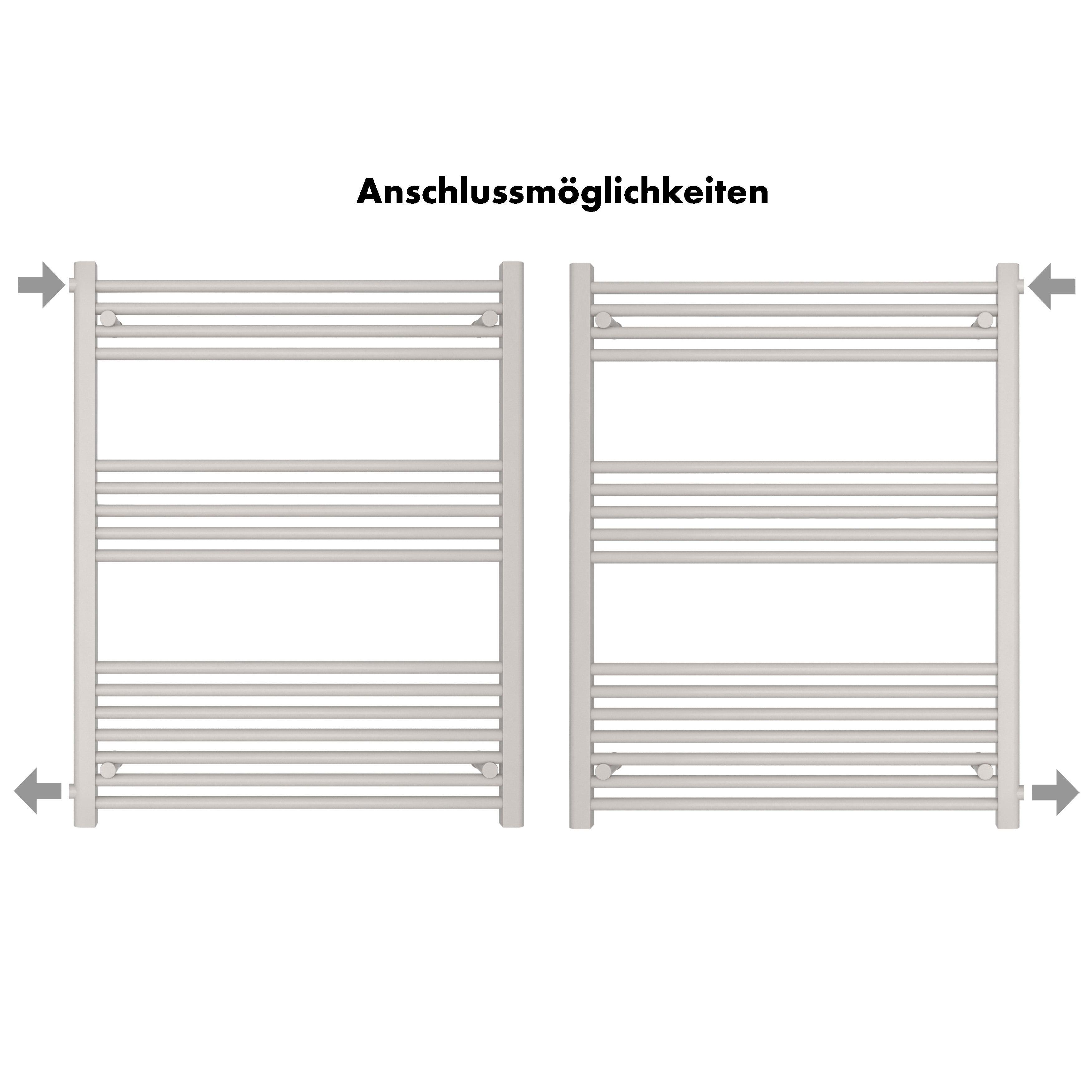 Badheizkörper Andromeda mit Seitenanschluss - badheizkoerper.net