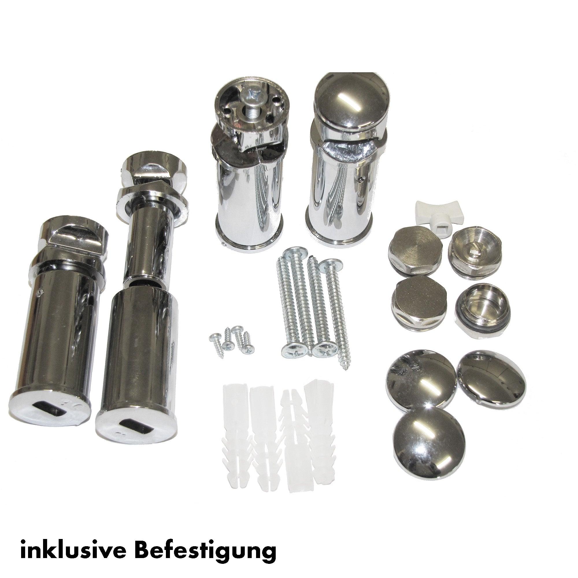 Badheizkörper Leo mit Seitenanschluss chrom - badheizkoerper.net