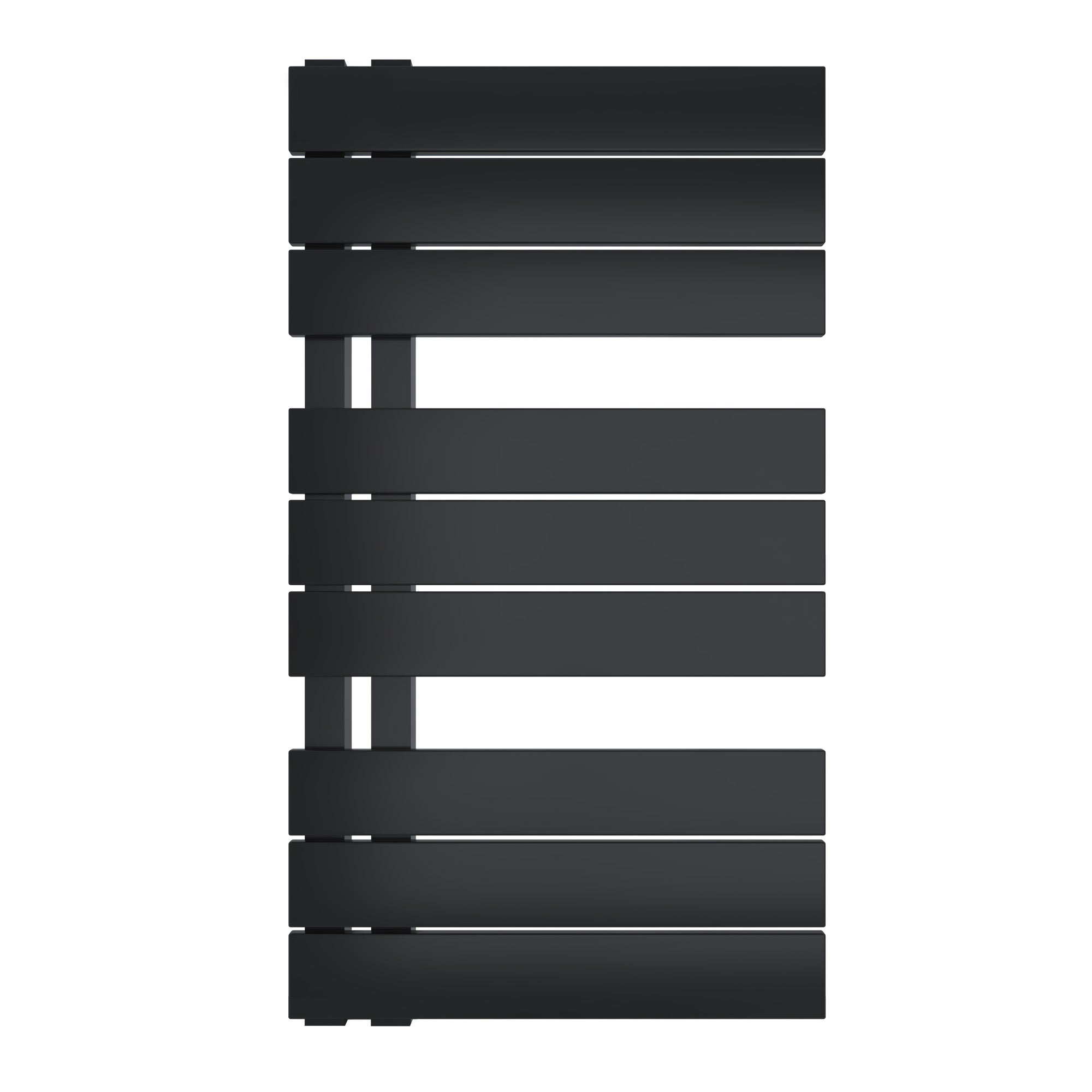 Badheizkörper Aquarius mit Seitenanschluss schwarz matt - badheizkoerper.net