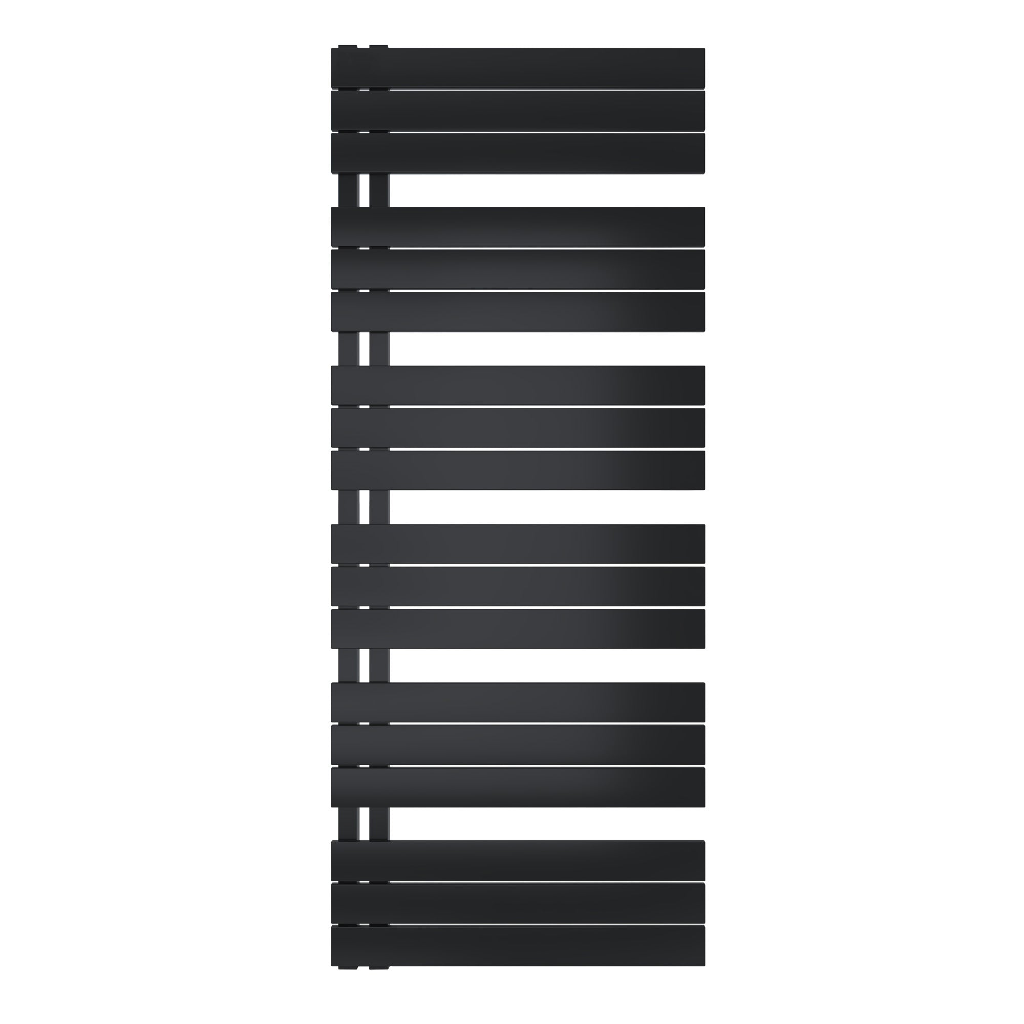 Badheizkörper Aquarius mit Seitenanschluss schwarz matt - badheizkoerper.net