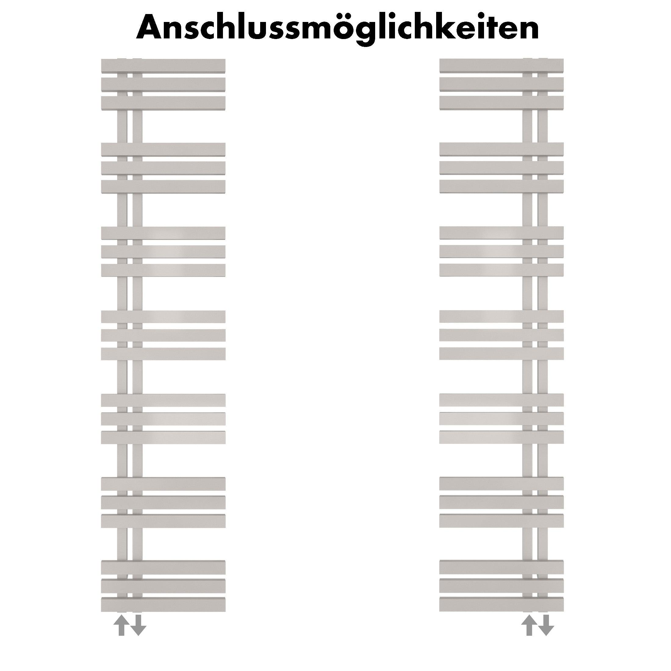 Badheizkörper Abell mit Seitenanschluss - badheizkoerper.net
