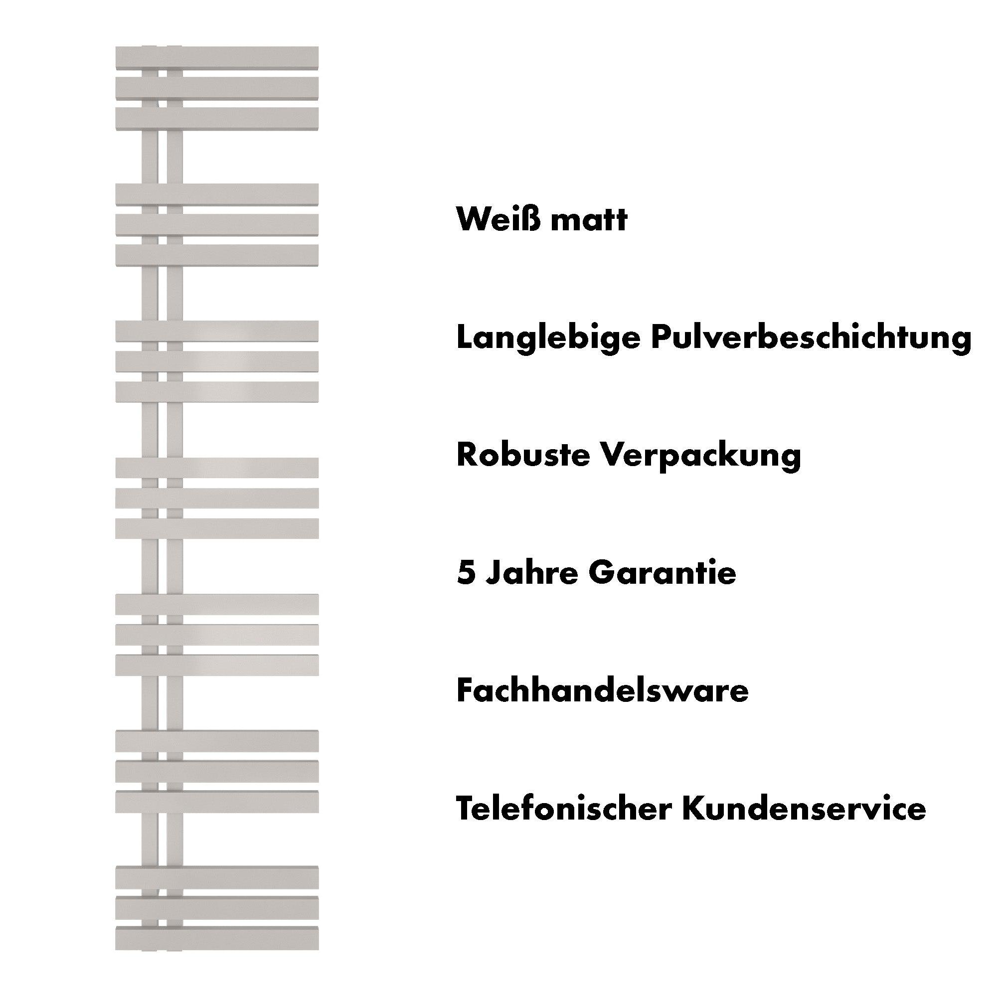 Badheizkörper Abell mit Seitenanschluss - badheizkoerper.net