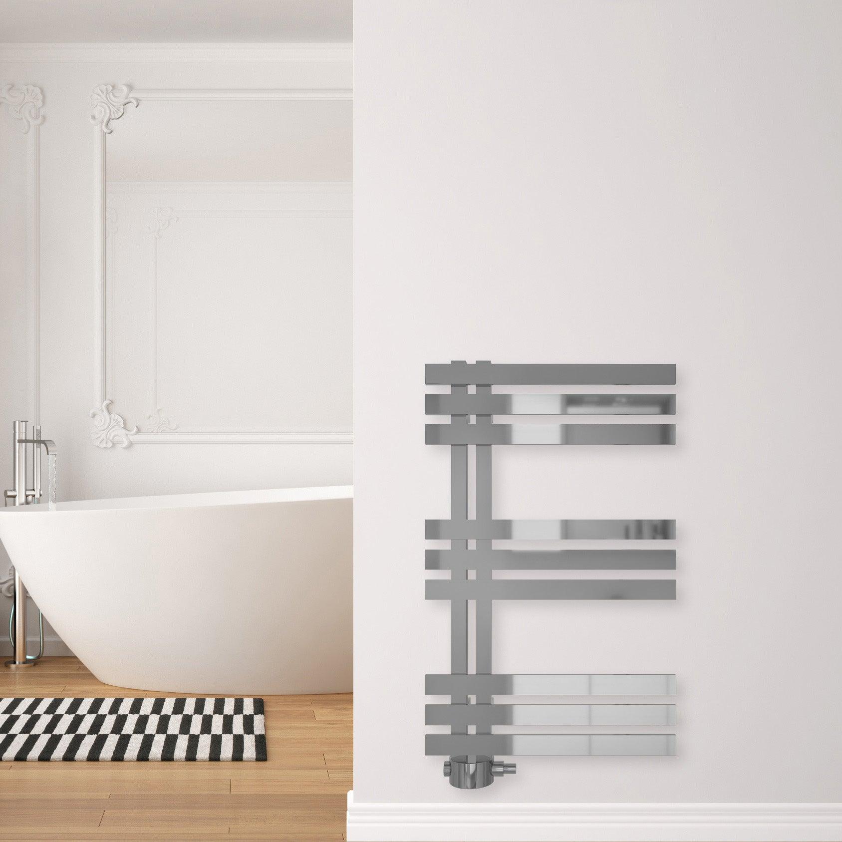 Badheizkörper Abell mit Seitenanschluss chrom - badheizkoerper.net